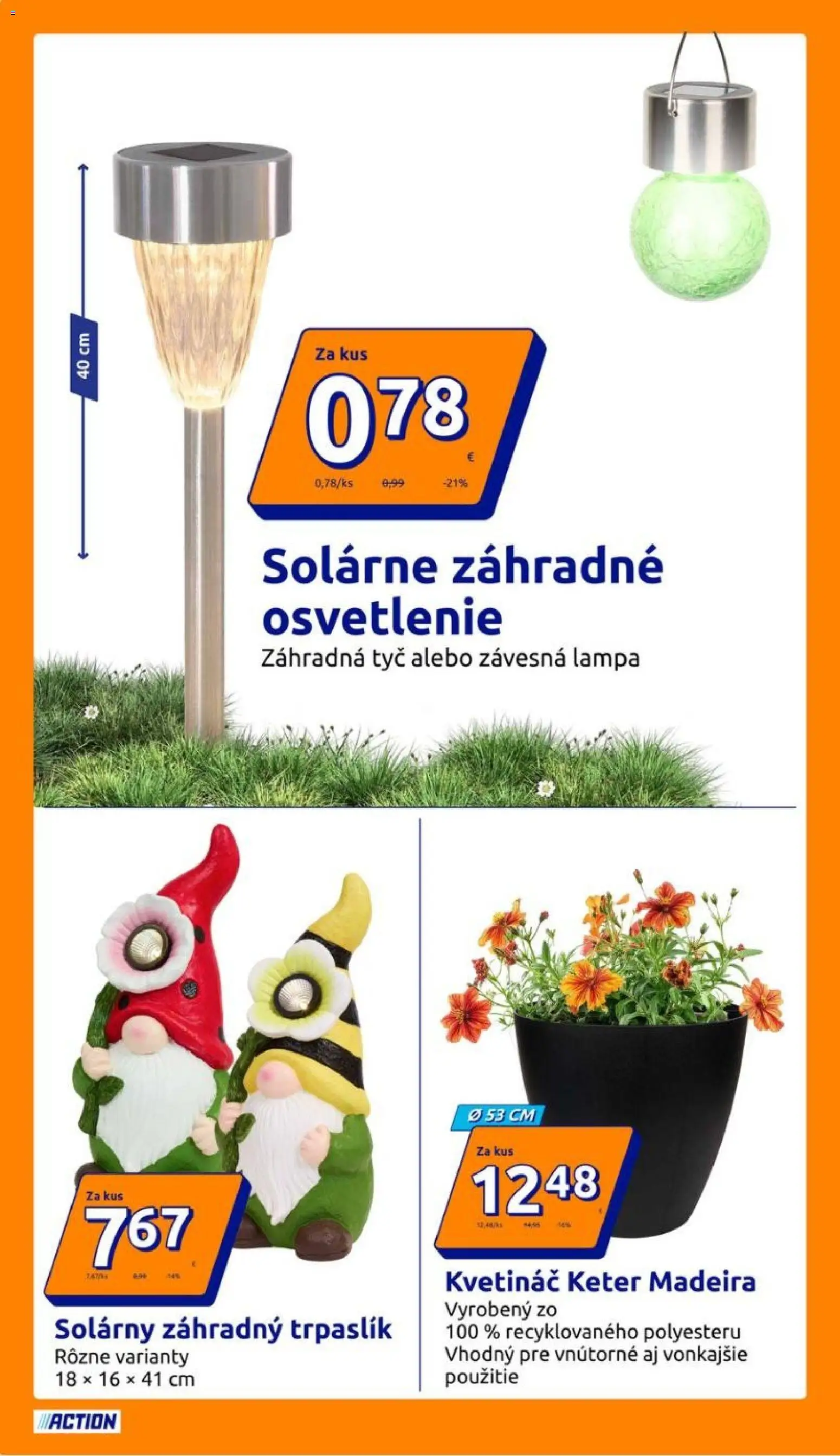 Nové Action akcie – leták je platný od 01.04.2026 | Strana: 10 | Produkty: Osvetlenie, Lampa, Kvetináč