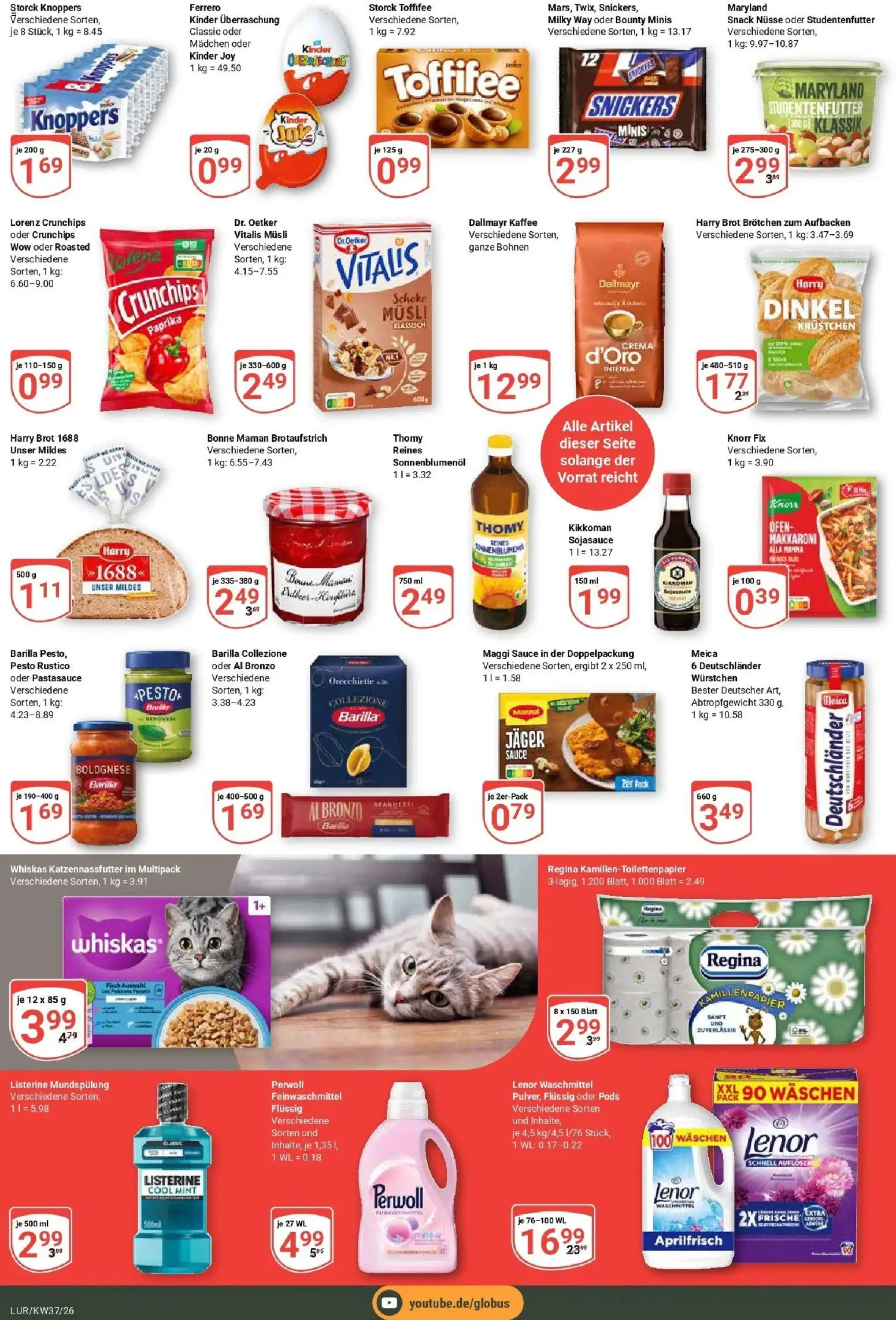Globus Aktueller Prospekt (ab 07.09.2026) » Angebote online | Seite: 3 | Produkte: Ofen, Waschmittel, Lorenz crunchips, Listerine