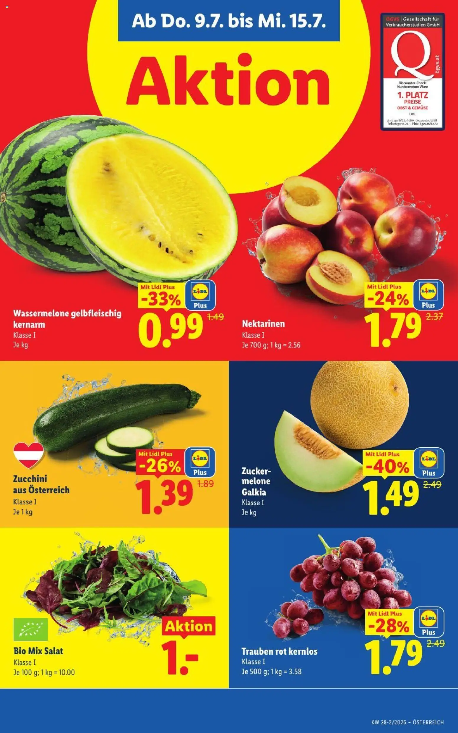 Lidl - Flugblatt gültig ab 09.07.2026 | Seite: 5 | Produkte: Gemüse, Obst, Zucker, Wassermelone