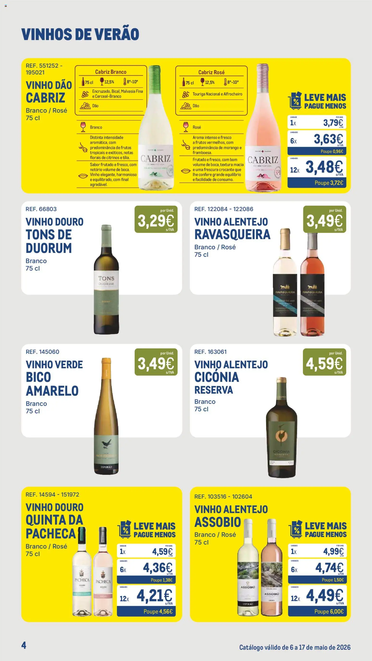 Makro - Especial Vinhos de Verão │ válido de 06.05.2026 | Página: 4 | Produtos: Vinho