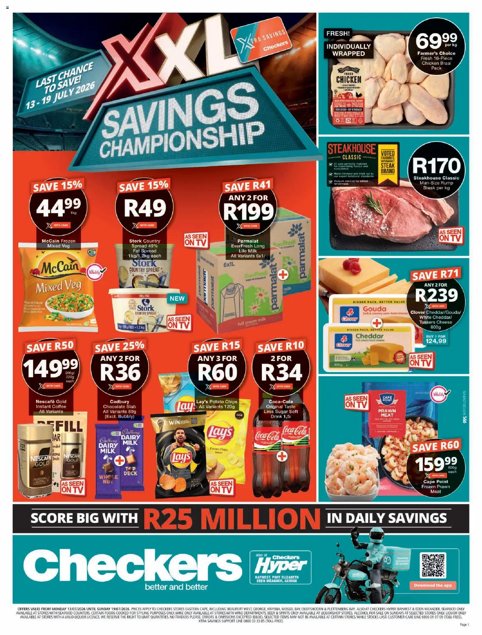 Checkers - Eastern Cape - XXL Savings Promotion Week (13/07/2026 - 19/07/2026) → Catalogue catalogue cover