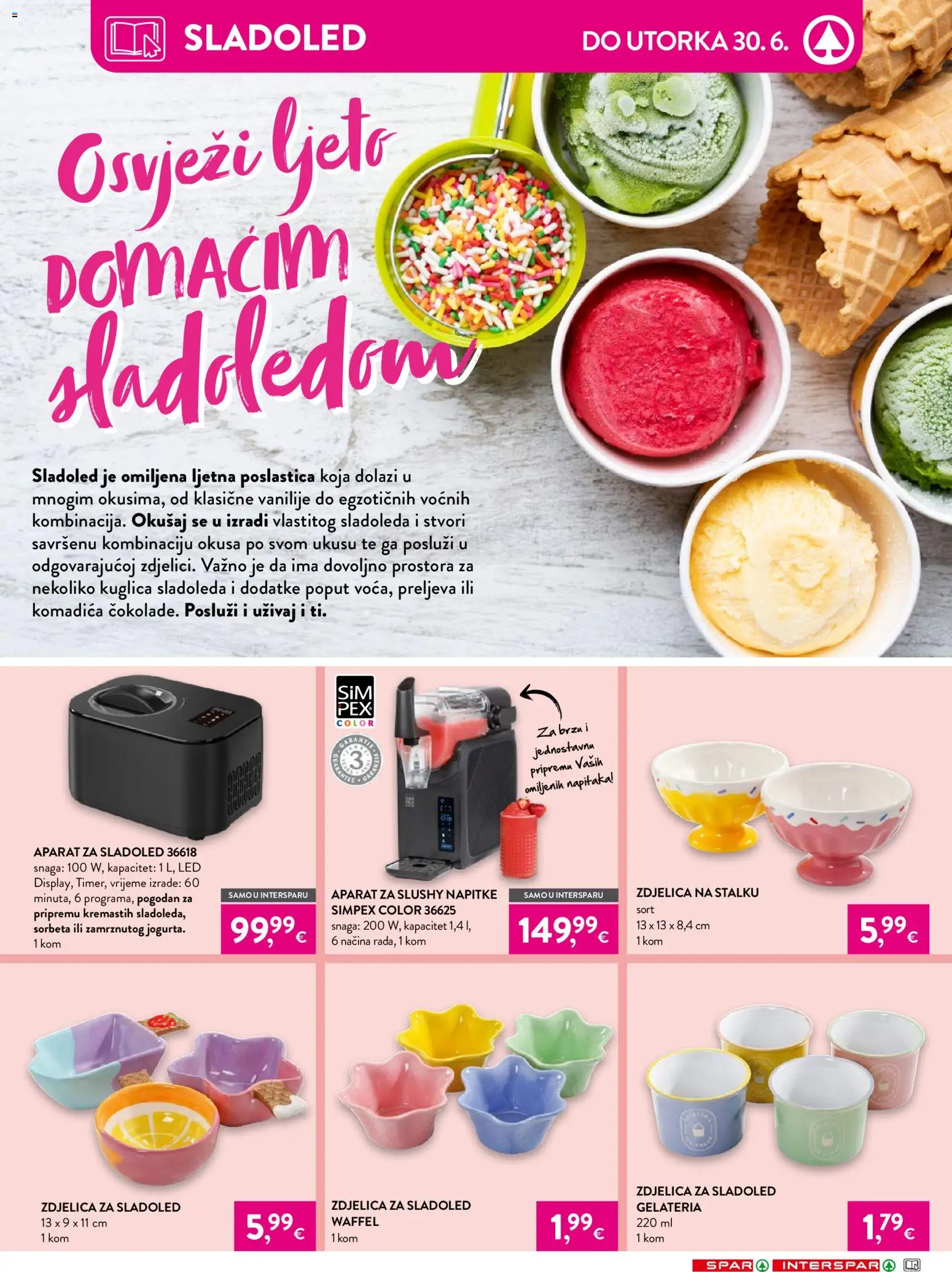 Spar katalog | vrijedi od 17.06.2026 | Stranica: 4 | Proizvodi: Sladoled