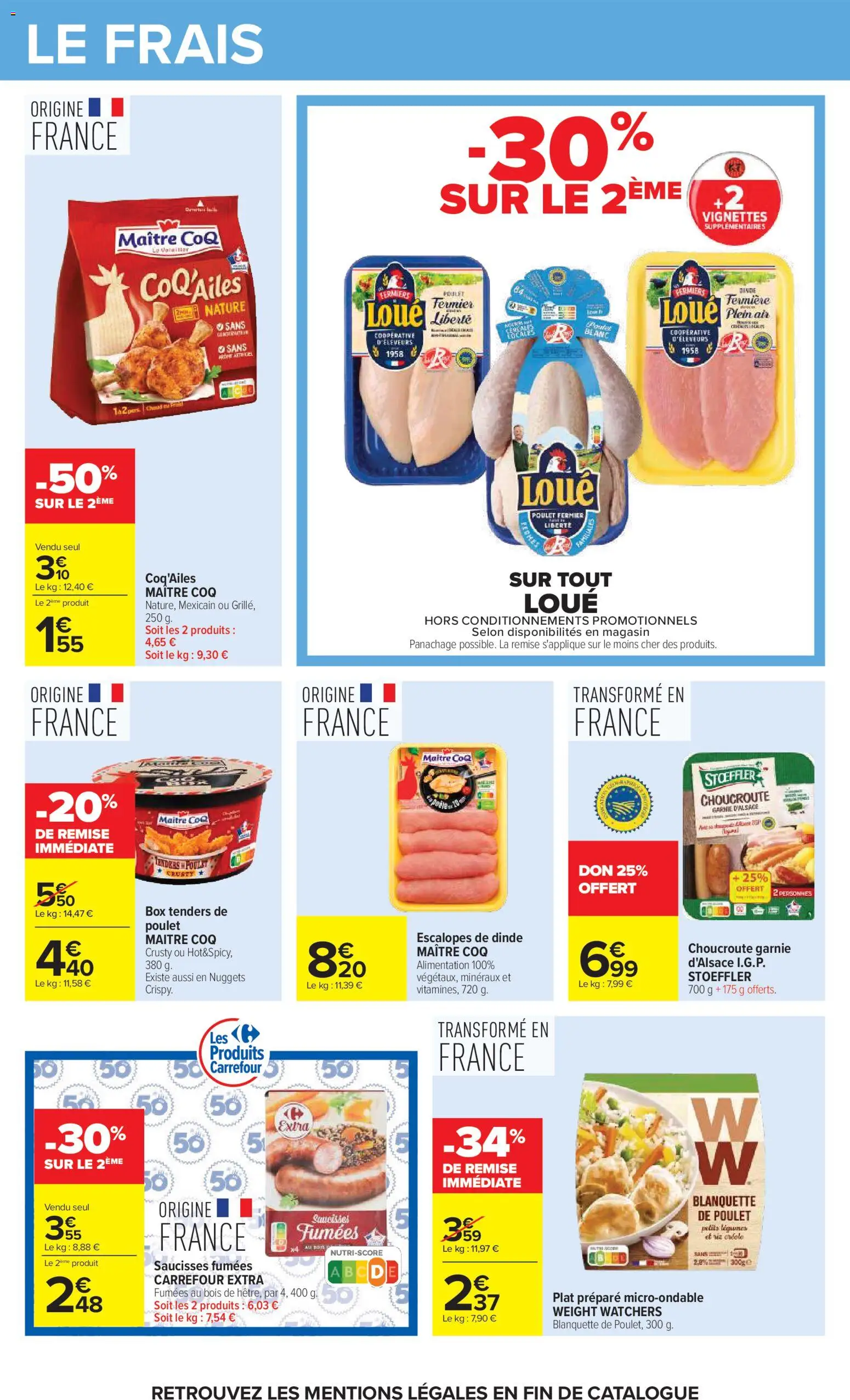 {H1} | Page: 37 | Produits: Alimentation, Dinde, Tenders de poulet, Coq
