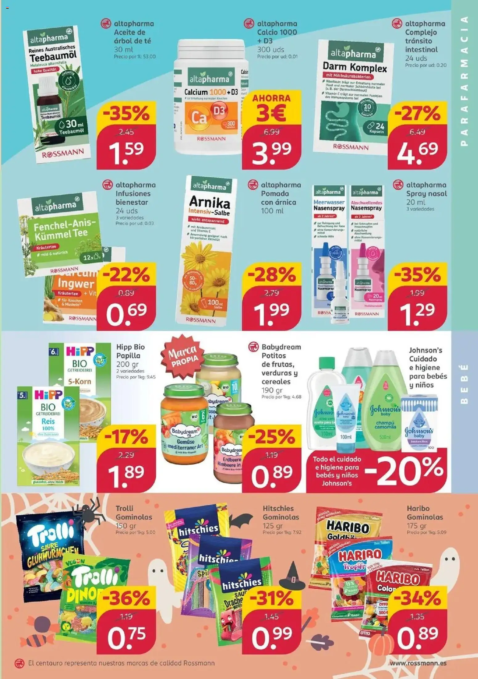 ROSSMANN folleto 19/10/2026 - 24/10/2026 | Página: 3 | Productos: Champú, Aceite, Cereales, Té