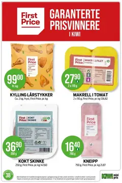 Forhåndsvisning av MAKRELL I TOMAT, 2 x 110 g, First Price, pr. kg 126,82 gyldig fra 14/09/2026 | Side: 14