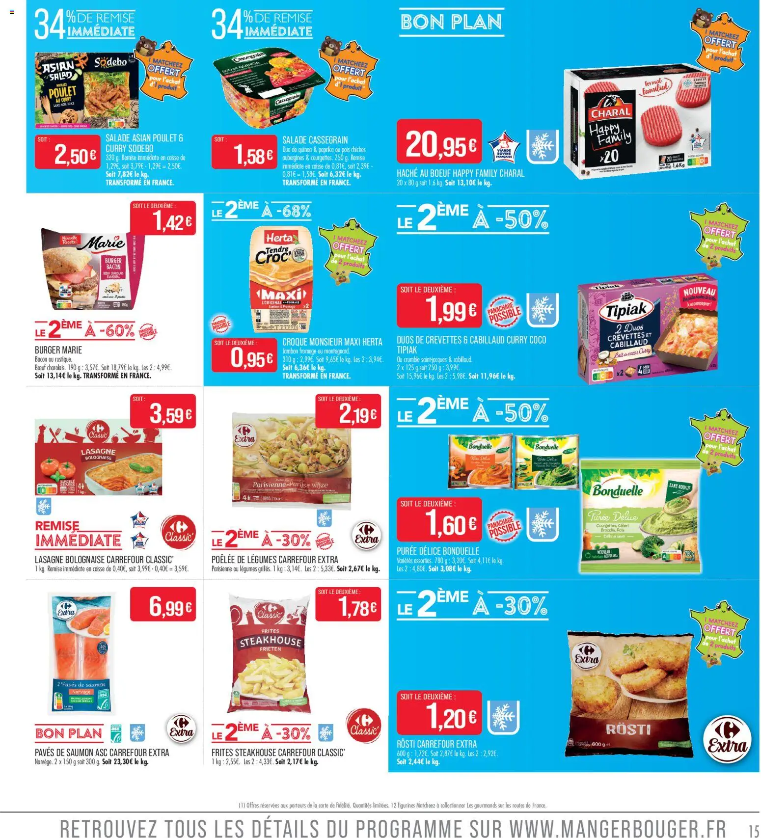 {H1} | Page: 15 | Produits: Emmental, Pois chiches, Fromage, Saumon