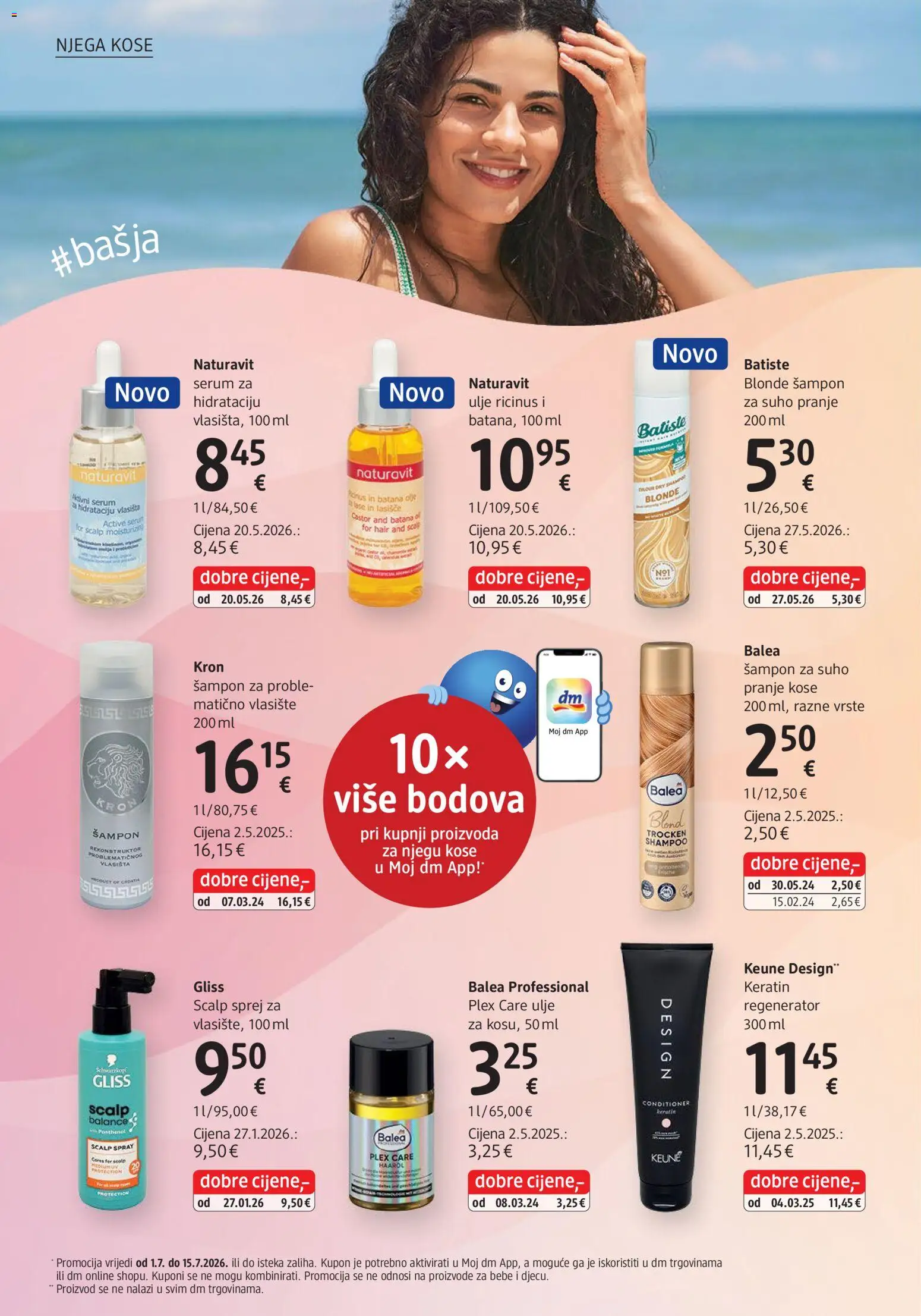 DM katalog | vrijedi od 01.07.2026 | Stranica: 28 | Proizvodi: Šampon, Regenerator, Ulje