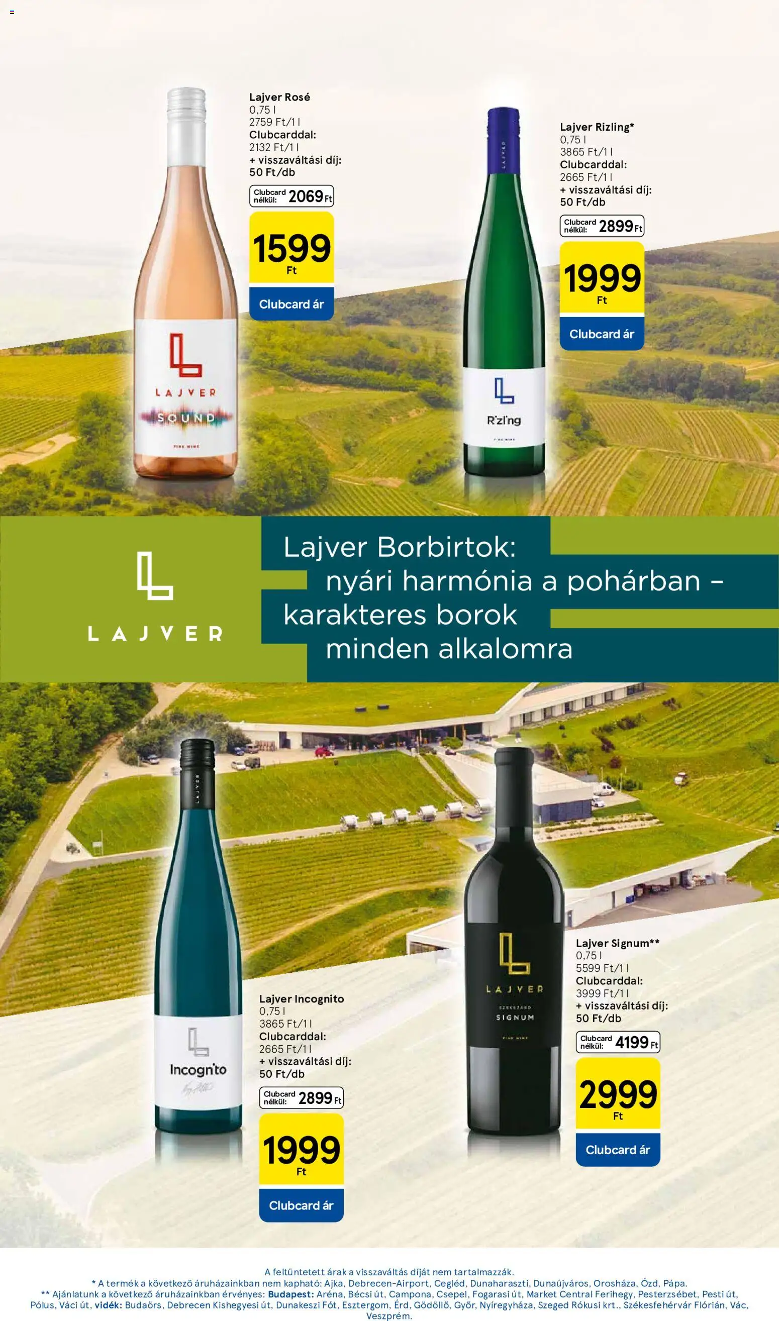 Tesco akciós ujság - amely érvényes a következő dátumtól: 2026.08.13. | Oldal: 23 | Termékek: Rosé