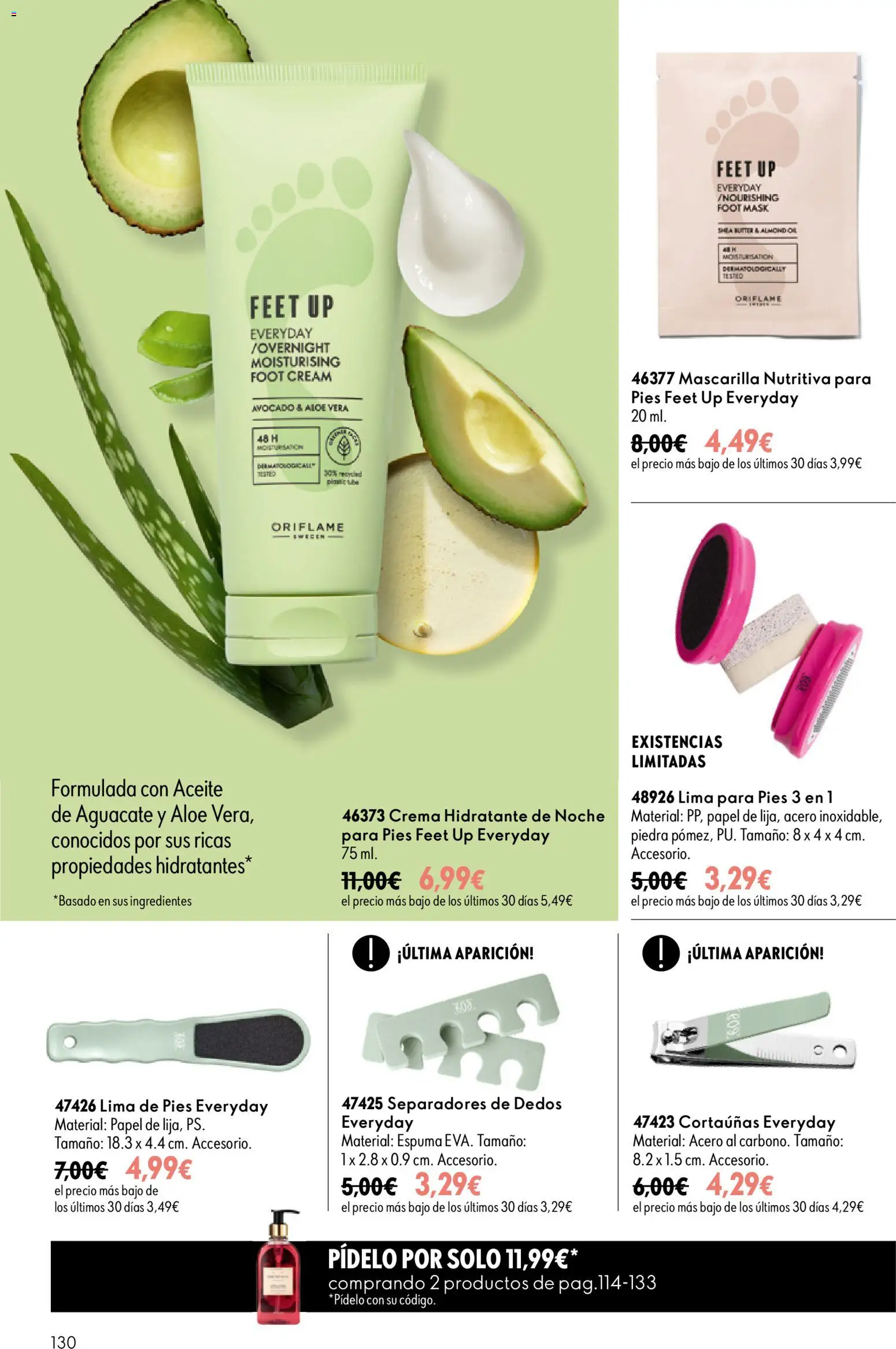Oriflame - Catálogo Campaña 11 │ válido desde el 05/08/2026 | Página: 130 | Productos: Κουνουπίδι, Lima, Aceite, Crema hidratante