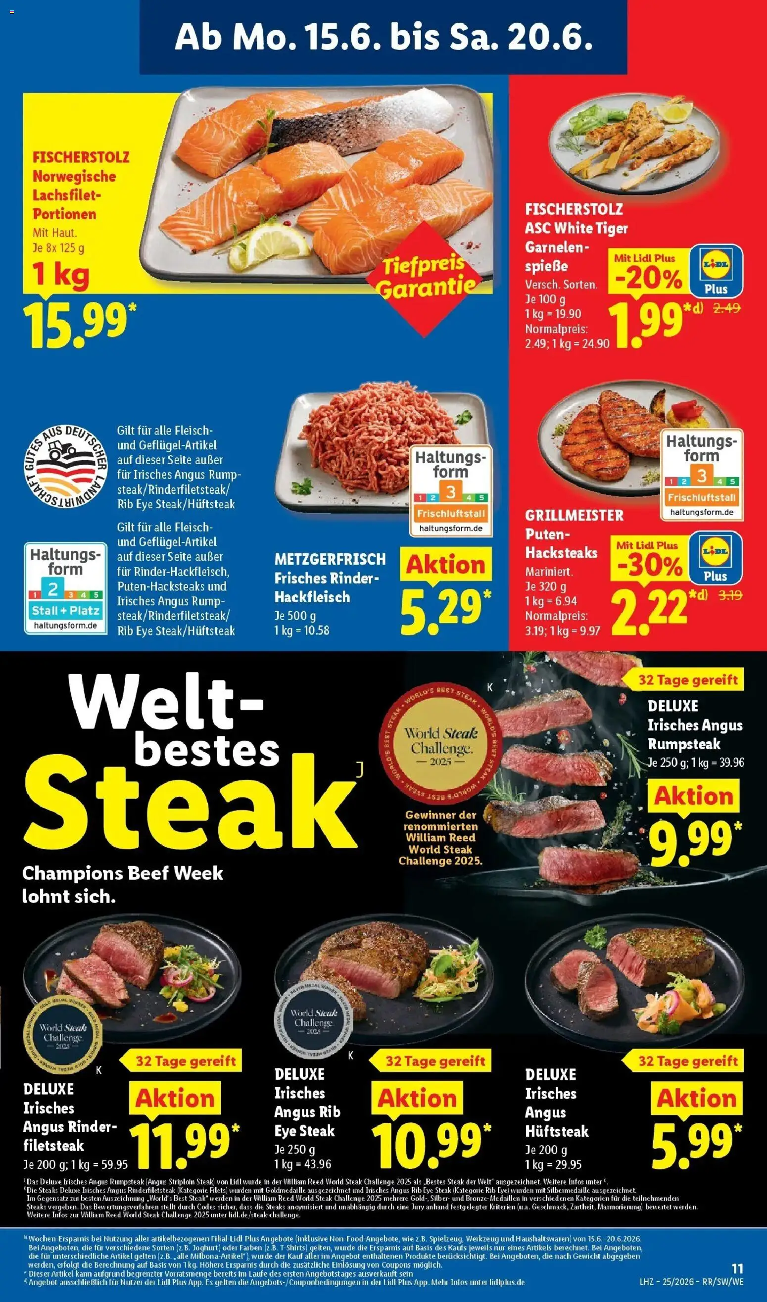 Lidl Prospekt Einbeck – gültig ab 15.06.2026 | Seite: 21 | Produkte: Gewicht, Joghurt, Spieße, Steak