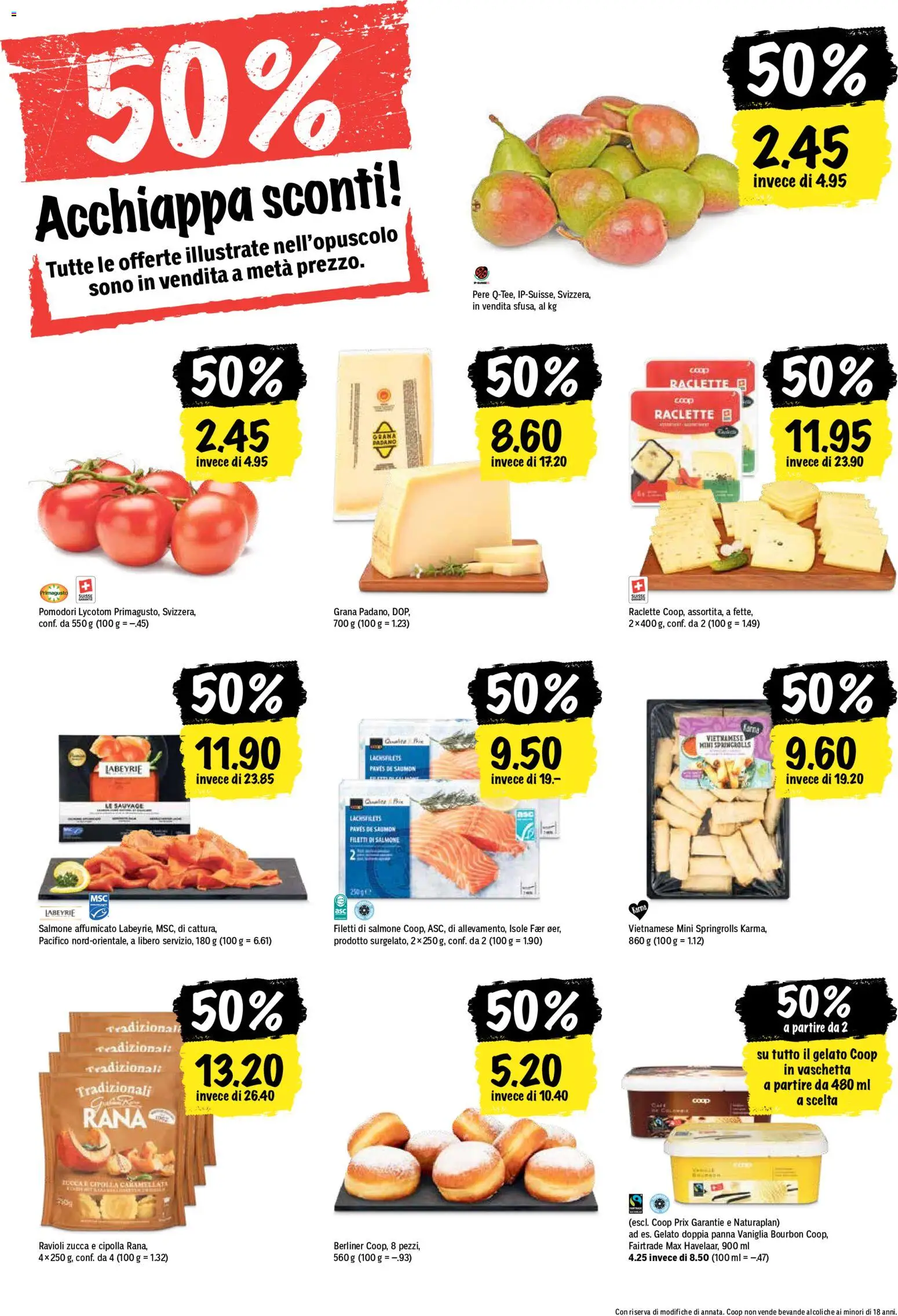 Coop aktionen IT – gültig ab 10.09.2026 | Seite: 22 | Produkte: Grana Padano, Bourbon, Raclette