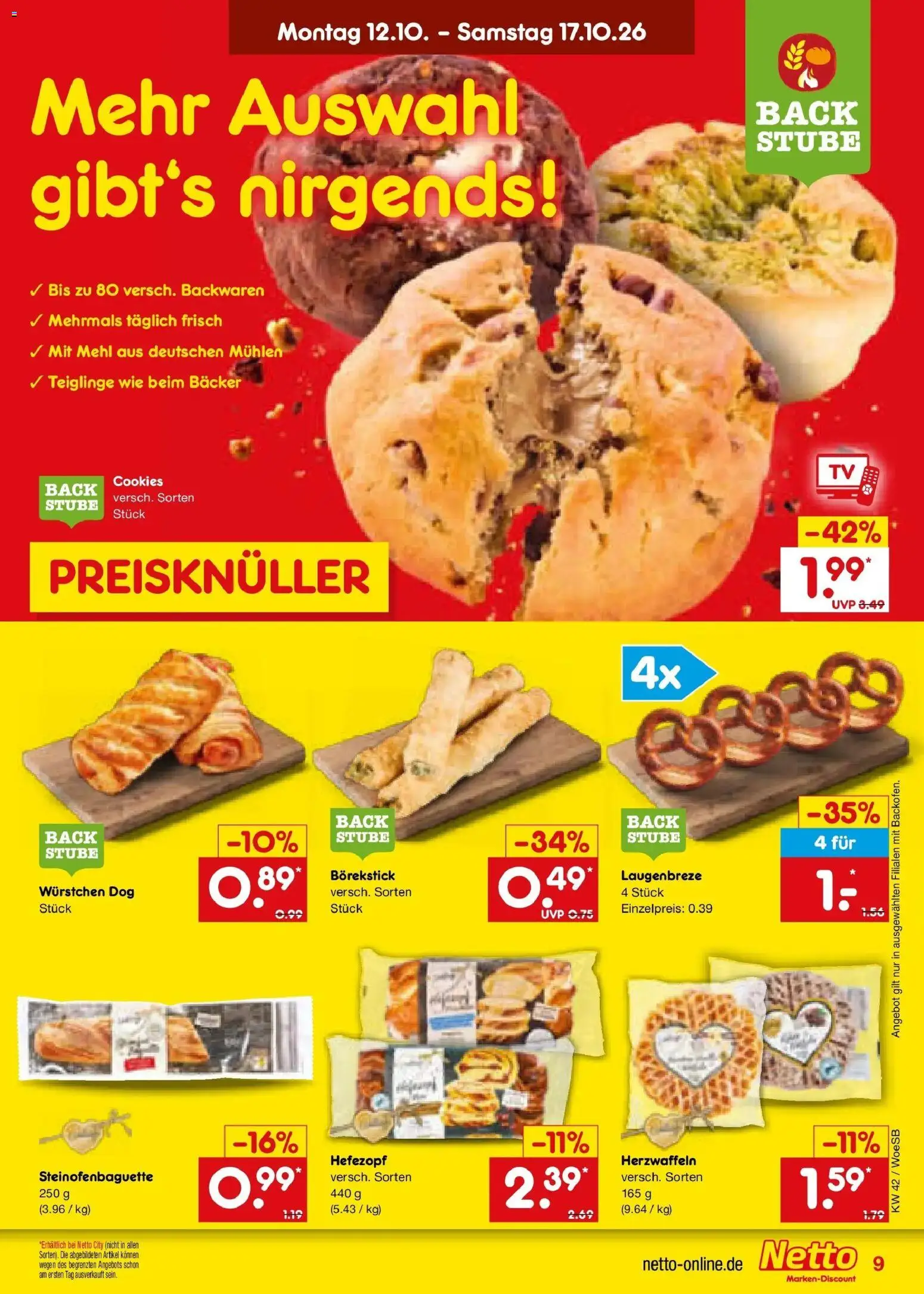 Netto Marken-Discount Prospekt Gemmingen (ab 12.10.2026) » Angebote | Seite: 11 | Produkte: Mehl
