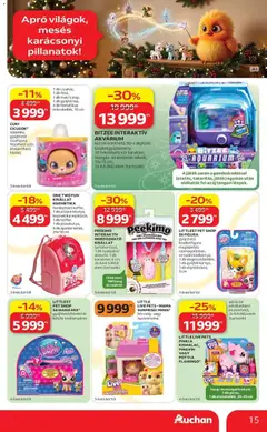 Auchan Karácsonyi ajánlataink Kecskemét - amely érvényes a következő dátumtól: 2026.10.22. | Oldal: 15