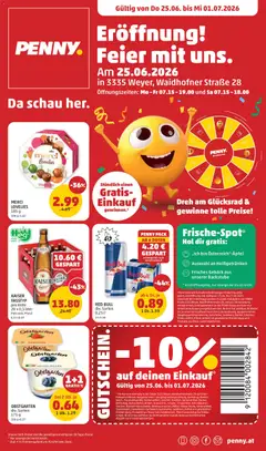 Penny Markt Eröffnung in 3335 Weyer ab 25.06.2026 gültig