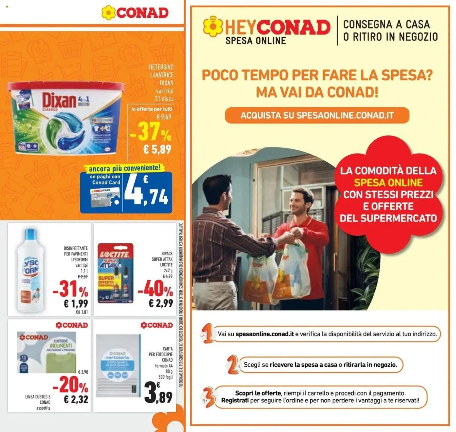 Volantino Conad del 08.04.2026 | Pagina: 23 | Prodotti: Tè, Lavatrice, Carrello