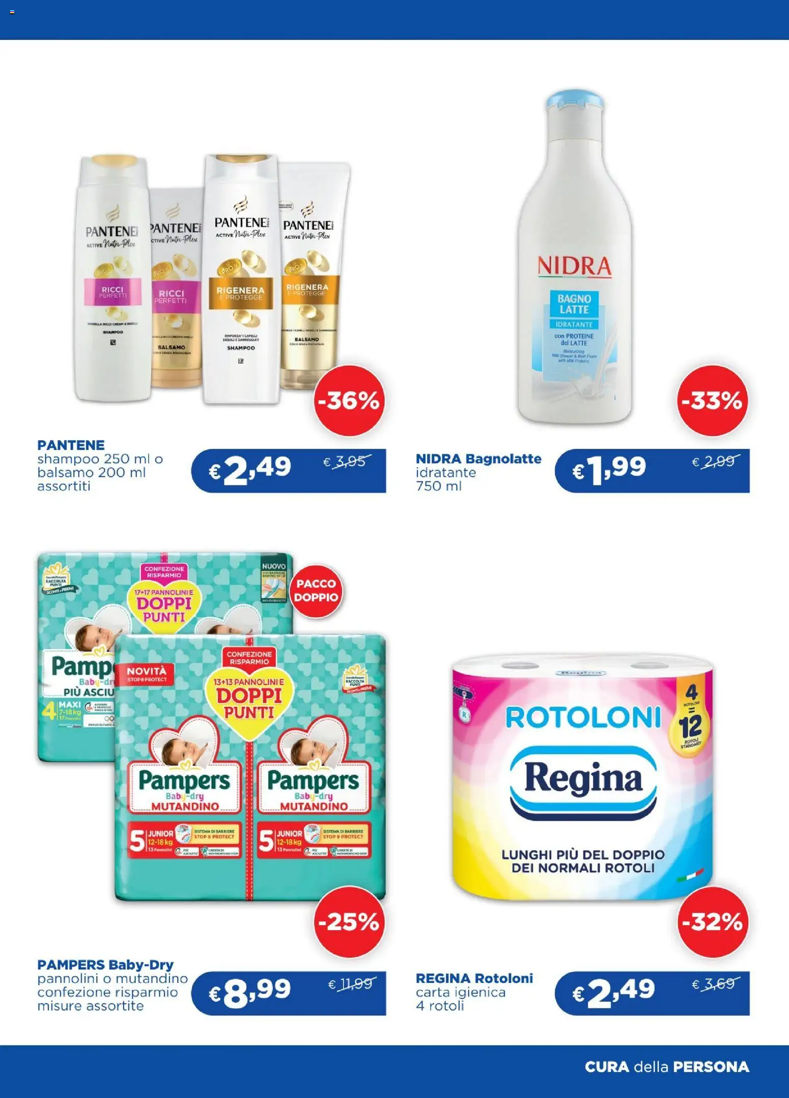 Volantino Acqua e Sapone del 29/10/2026 | Pagina: 6 | Prodotti: Shampoo, Carta igienica, Latte idratante, Pampers