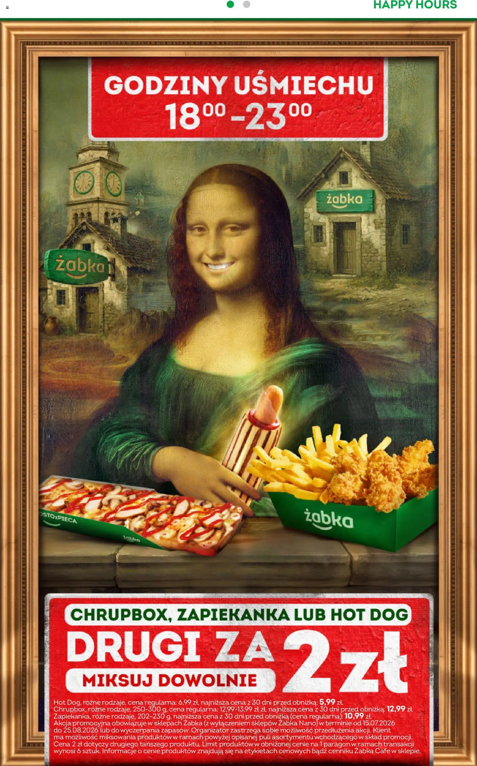 Żabka gazetka od 15.07.2026 | Strona: 4 | Produkty: Zapiekanka, Hot dog