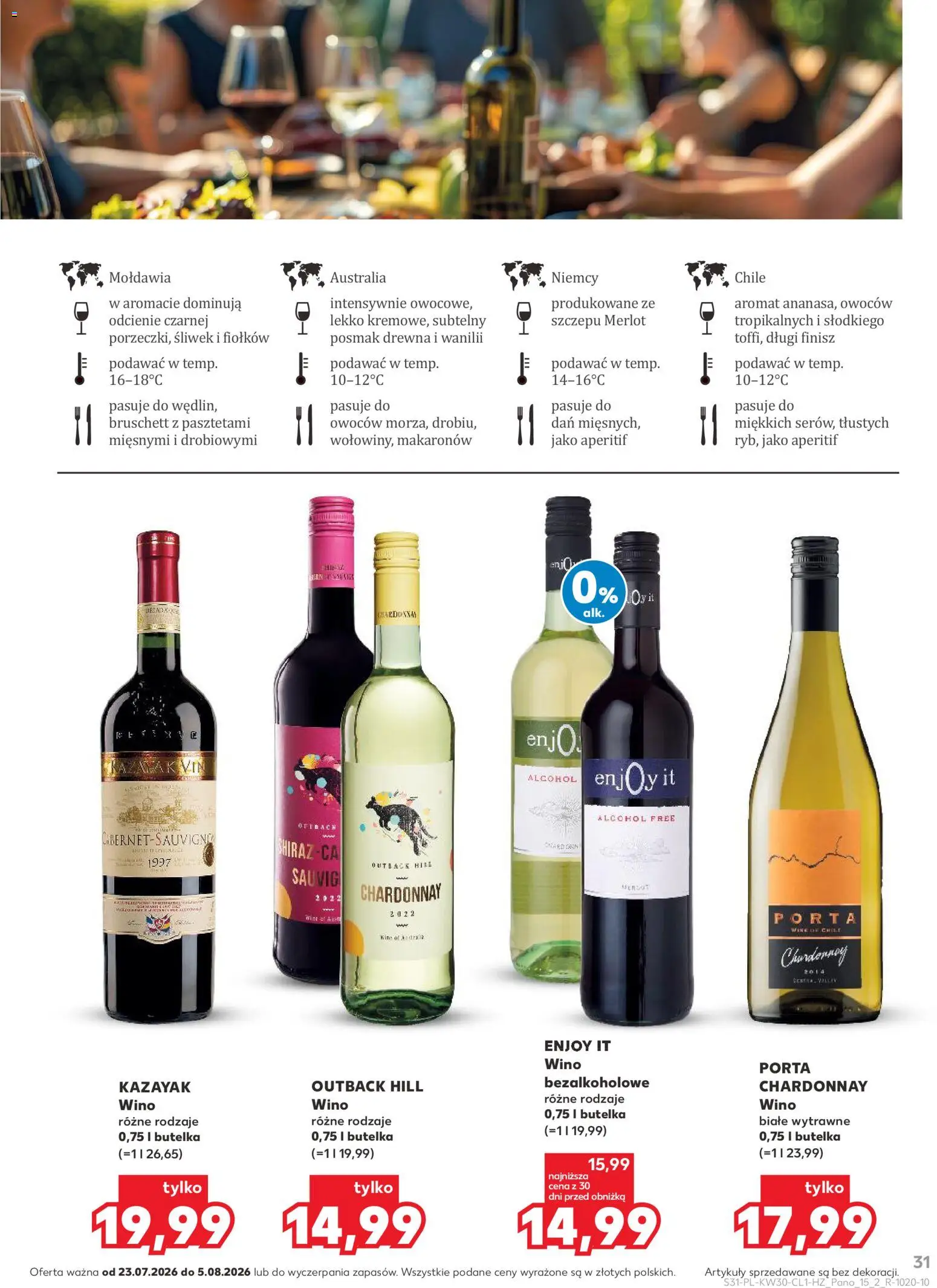 Kaufland Polsko leták - Barek od 23.07.2026 | Strana: 31 | Produkty: Merlot