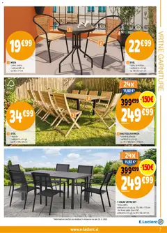 E.leclerc katalog akcije – veljaven od 08.04.2026 | Stran: 7 | Izdelki: Fotelj, Miza, Stol