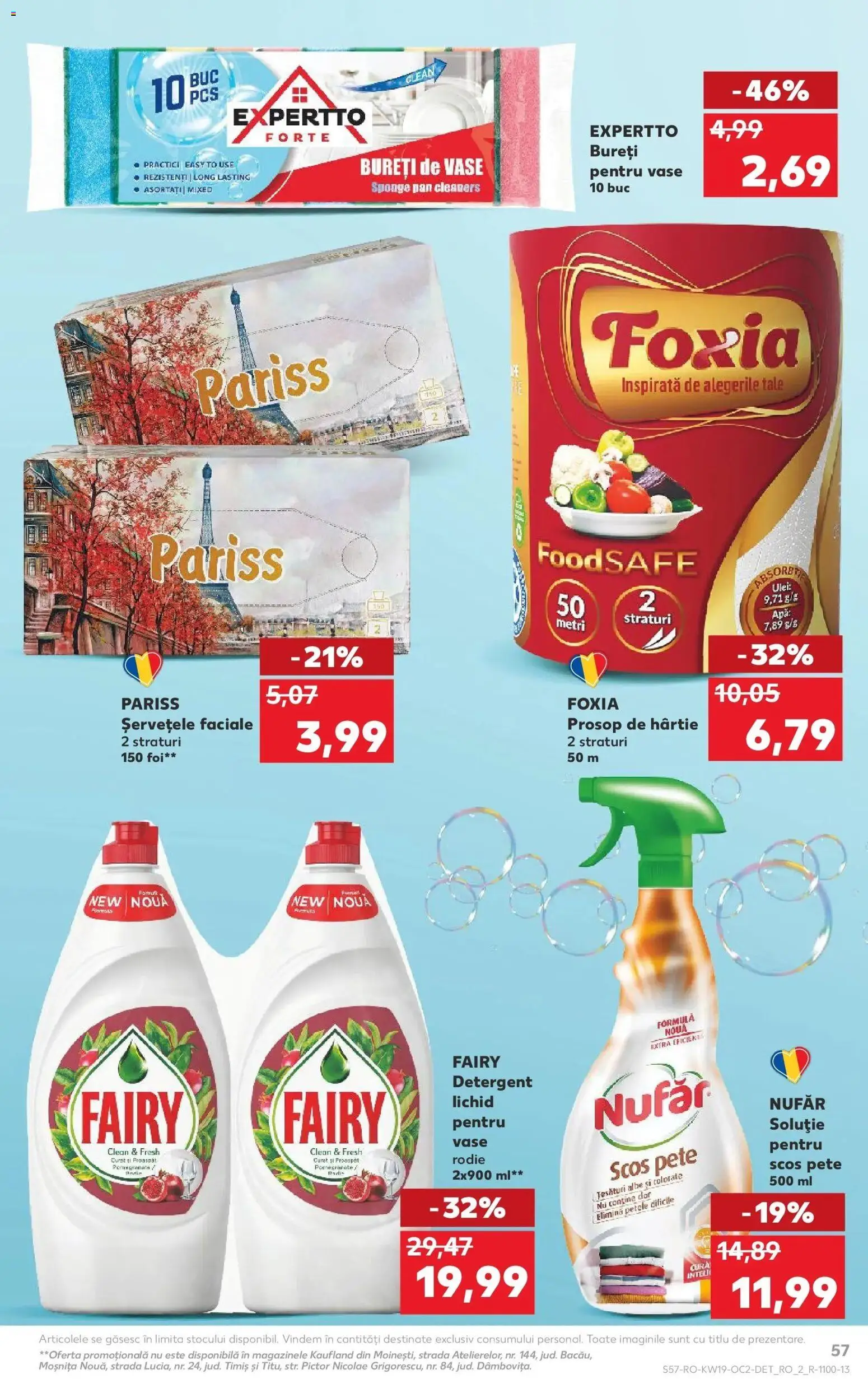 Noul catalog Kaufland – valabil de la 06.05.2026 | Pagină: 57 | Produse: Pomelo, Ulei, Detergent, Apă