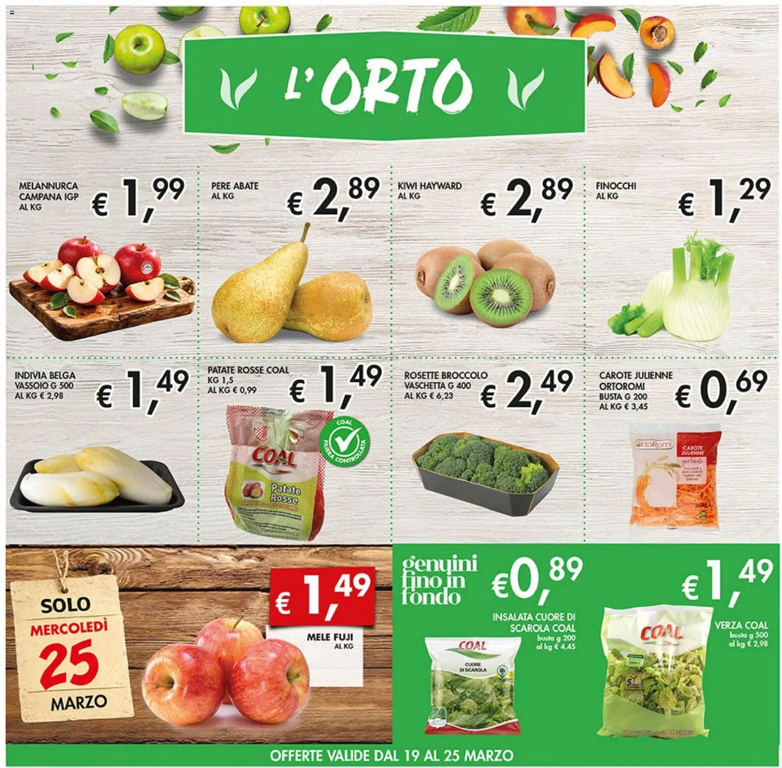 Volantino Coal del 12.03.2026 | Pagina: 3 | Prodotti: Kiwi, Patate, Vassoio, Indivia