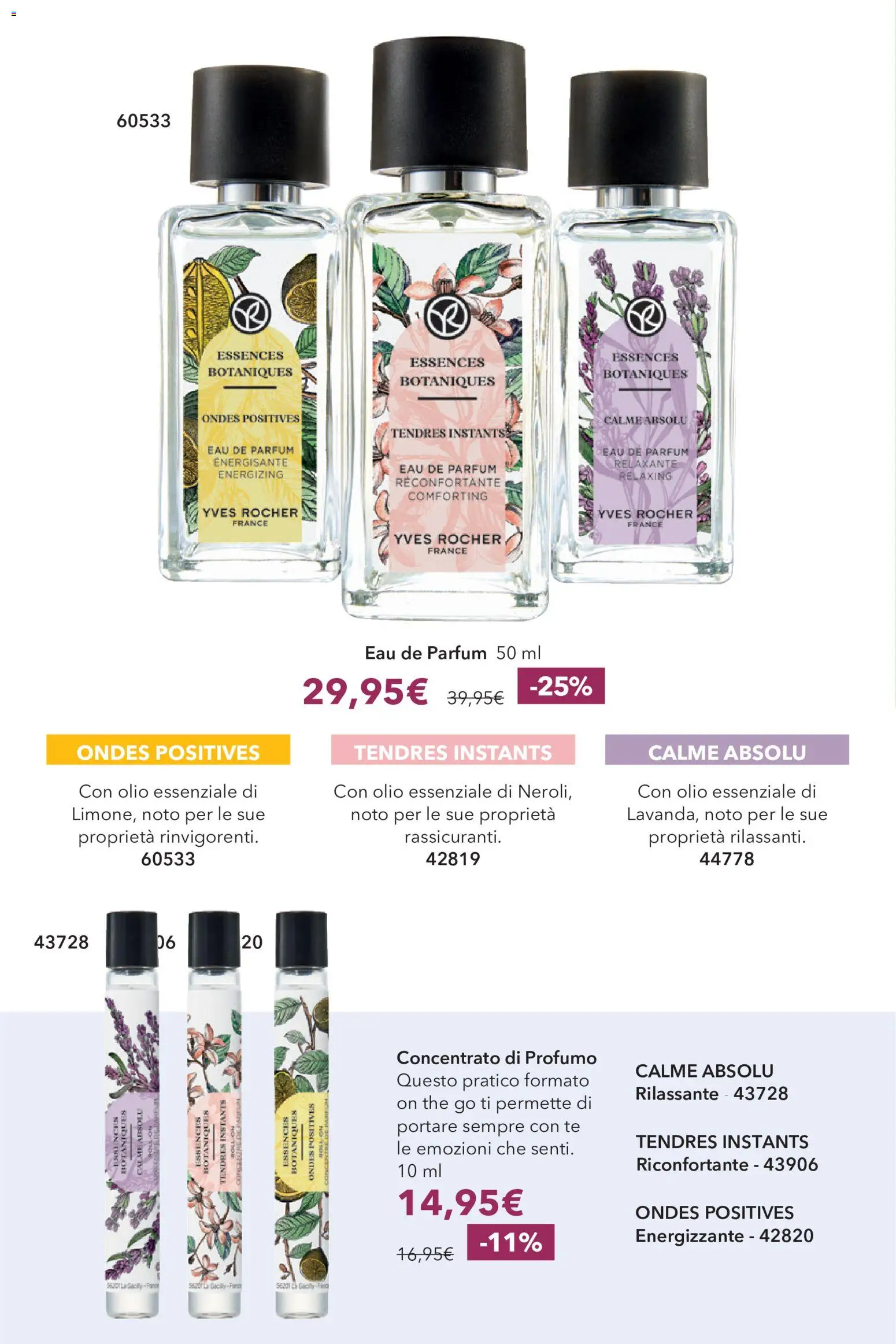 Volantino Yves Rocher del 20/10/2026 | Pagina: 56 | Prodotti: Tè, Olio, The, Profumo