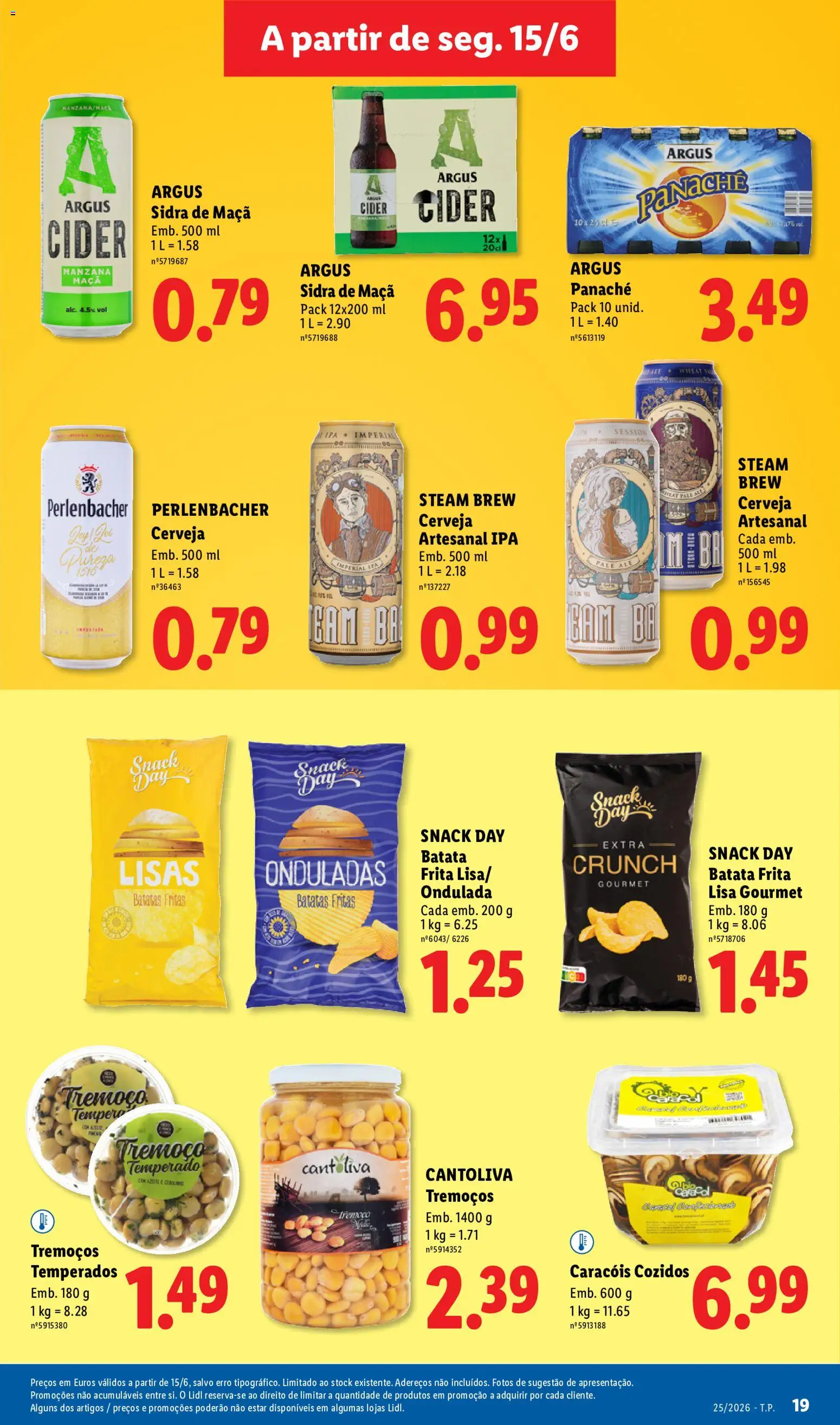 Lidl Folheto Especial │ válido de 15/06/2026 | Página: 19 | Produtos: Batata, Sidra, Batata frita, Batatas
