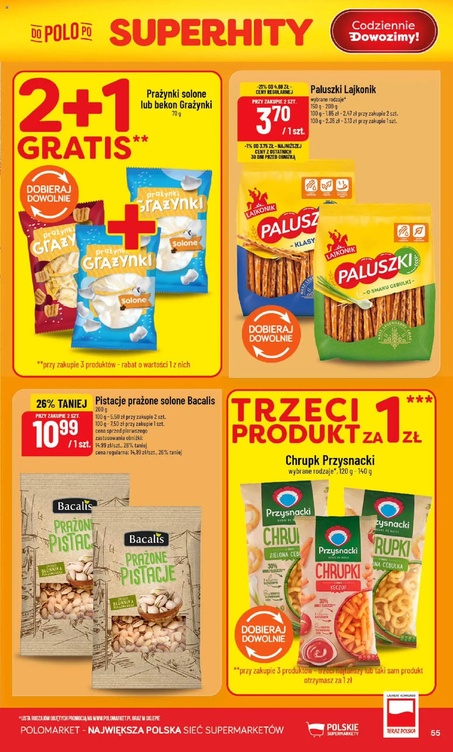 POLOmarket gazetka od 20.05.2026 | Strona: 55 | Produkty: Chrupki, Bekon, Paluszki, Keczup