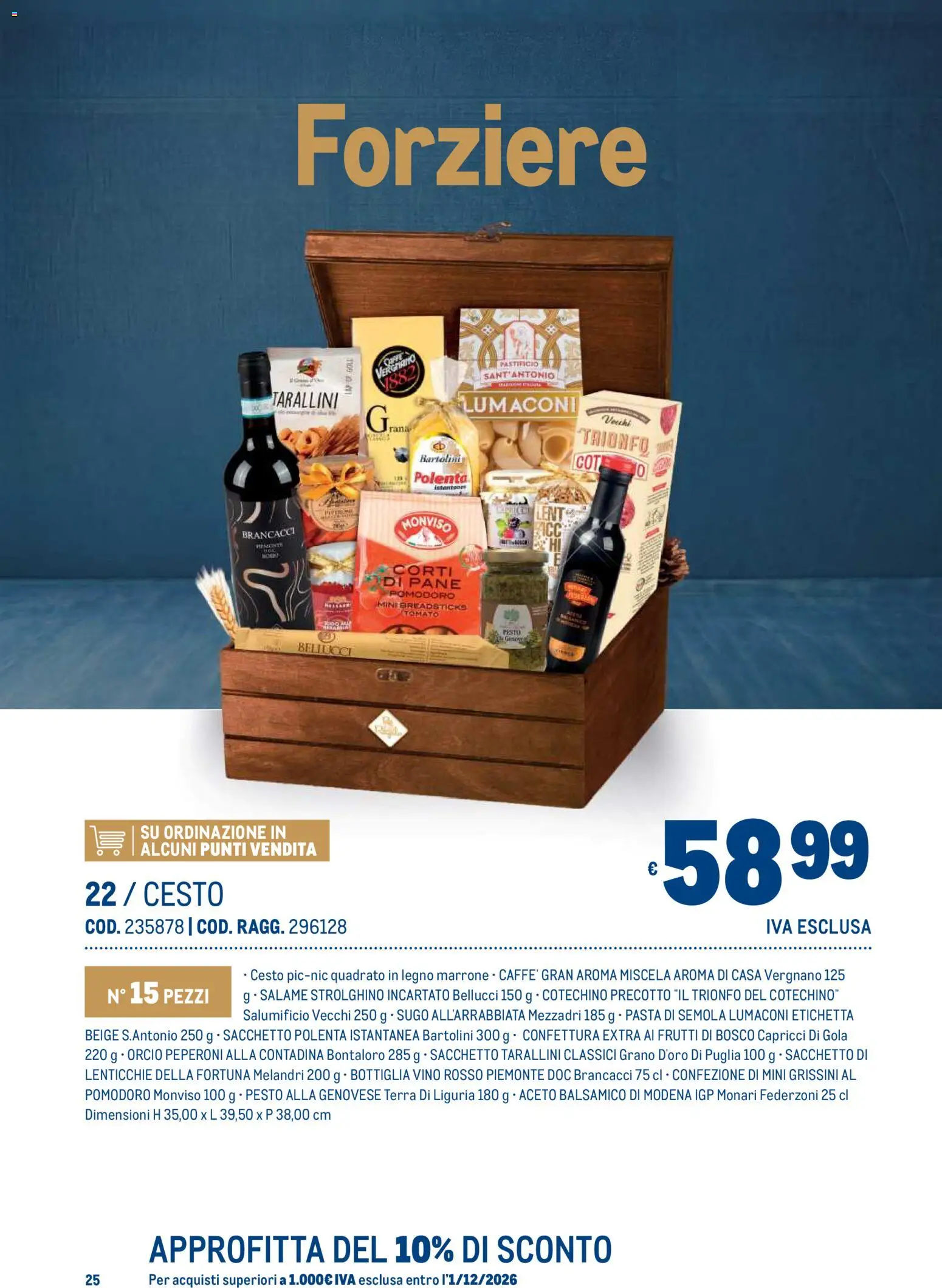 Volantino Metro del 19/10/2026 | Pagina: 25 | Prodotti: Frutti di bosco, Lenticchie, Pesto, Sugo