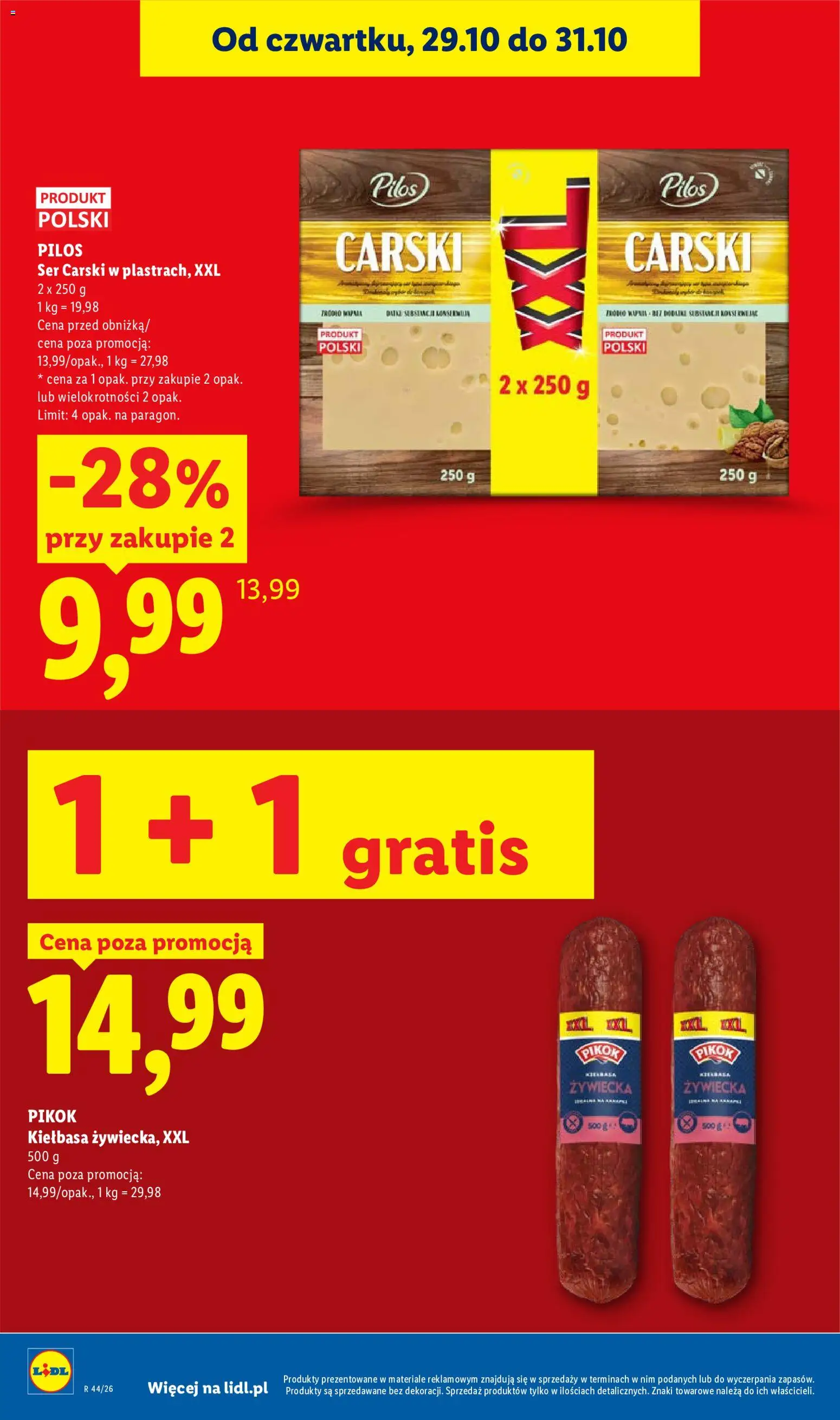 Lidl Polsko leták od 29.10.2026 | Strana: 18 | Produkty: Pikok