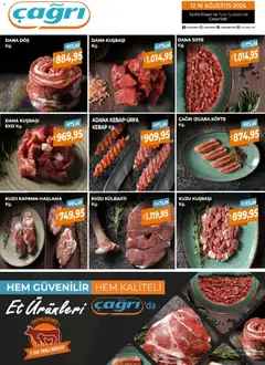 Çağrı Market Çağrı Market - Kasap Katalog 12.08.2026 - Broşürünün önizlemesi