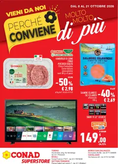 Anteprima del volantino Conad volantino Superstore Piemonte valido a partire dal 08/10/2026