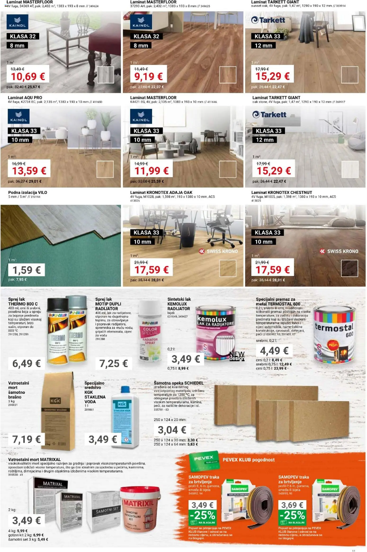 Pevex katalog | vrijedi od 17.09.2026 | Stranica: 11 | Proizvodi: Lonci, Laminat, Brašno, Voda