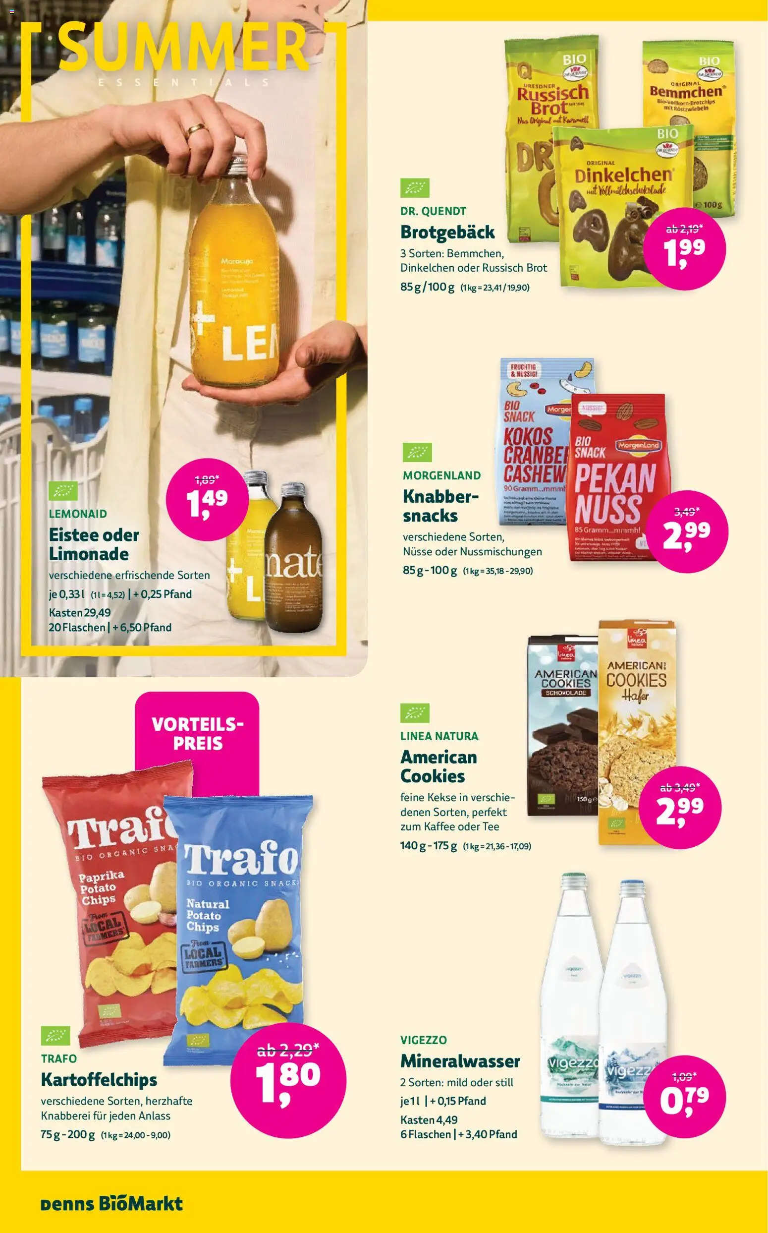 Denns BioMarkt Angebote – gültig ab 15.07.2026 | Seite: 12 | Produkte: Kaffee, Schokolade, Mineralwasser, Brot