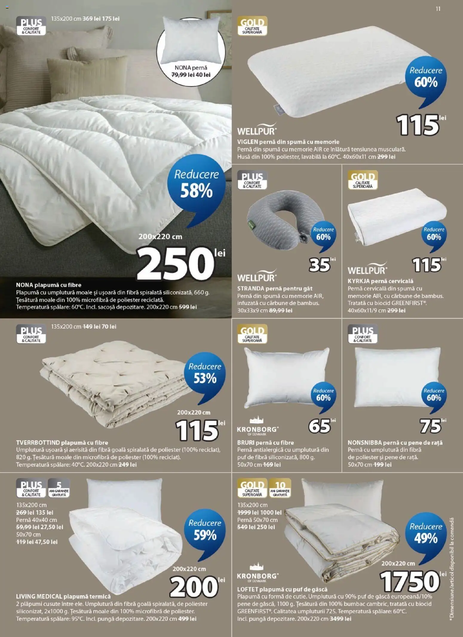 Noul catalog JYSK – valabil de la 27.05.2026 | Pagină: 11 | Produse: Pungă, Plapumă, Rață, Türk kahvesi öğütme değirmeni