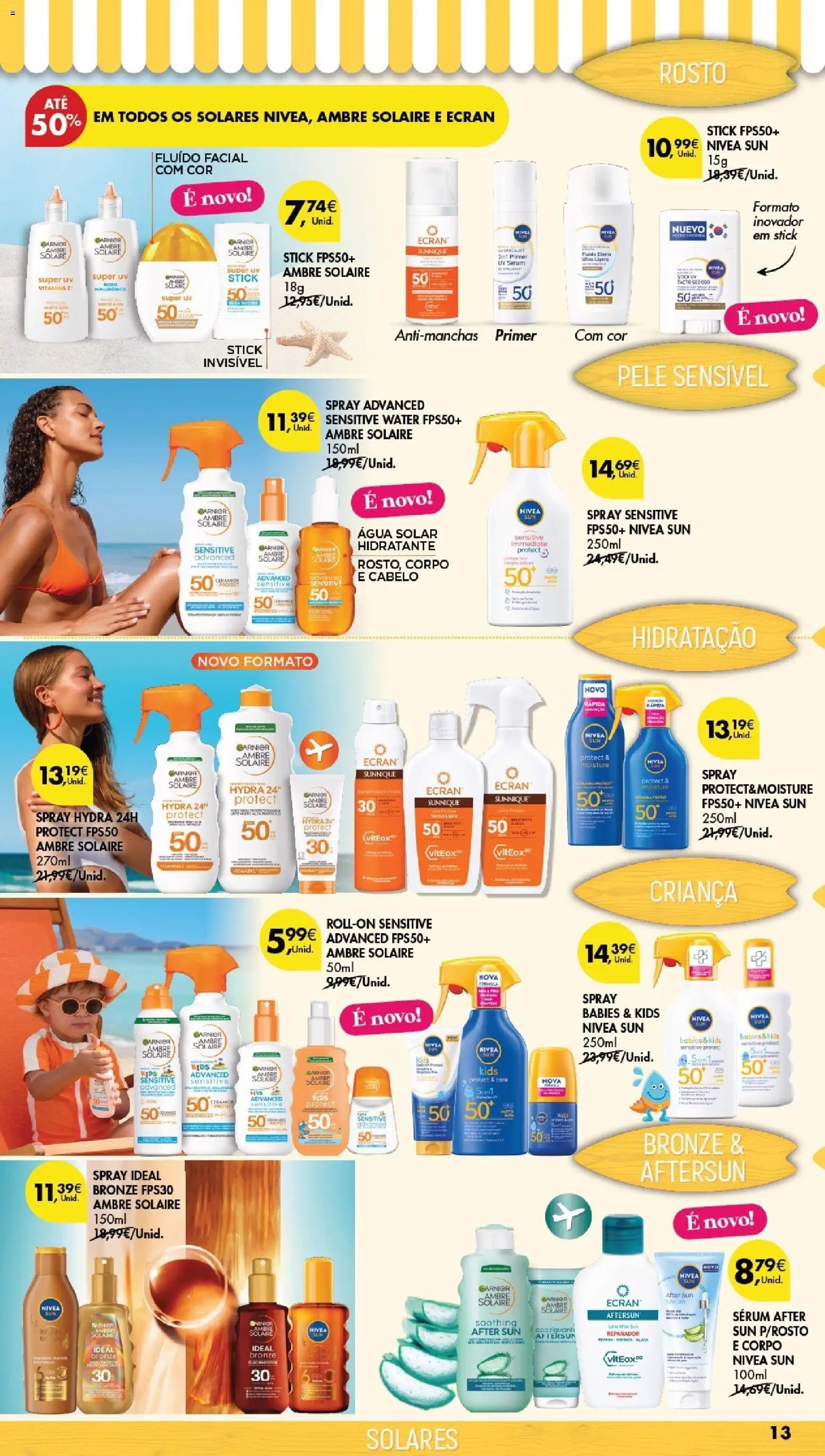 Pingo Doce folheto Especial Beleza │ válido de 21/07/2026 | Página: 13 | Produtos: Agua, Primer, Sérum, Vitamina c