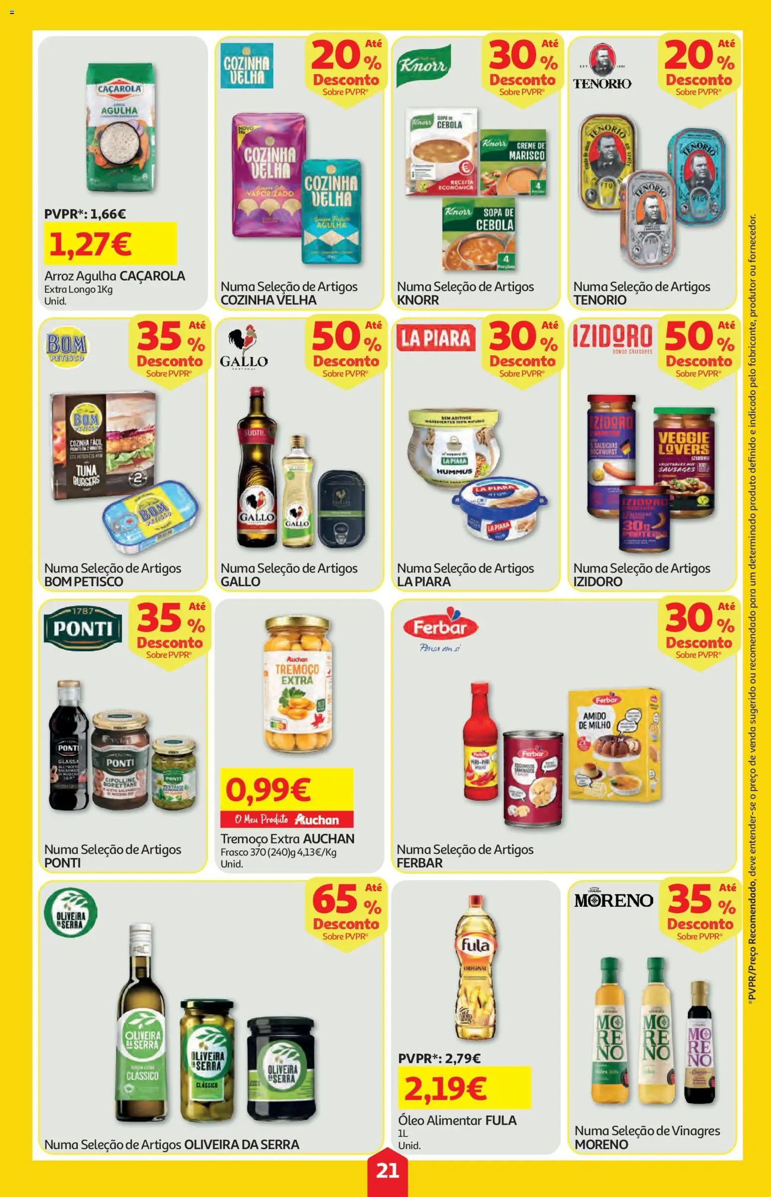 Auchan folheto │ válido de 25/06/2026 | Página: 21 | Produtos: Knorr, Cebola, Arroz, Milho