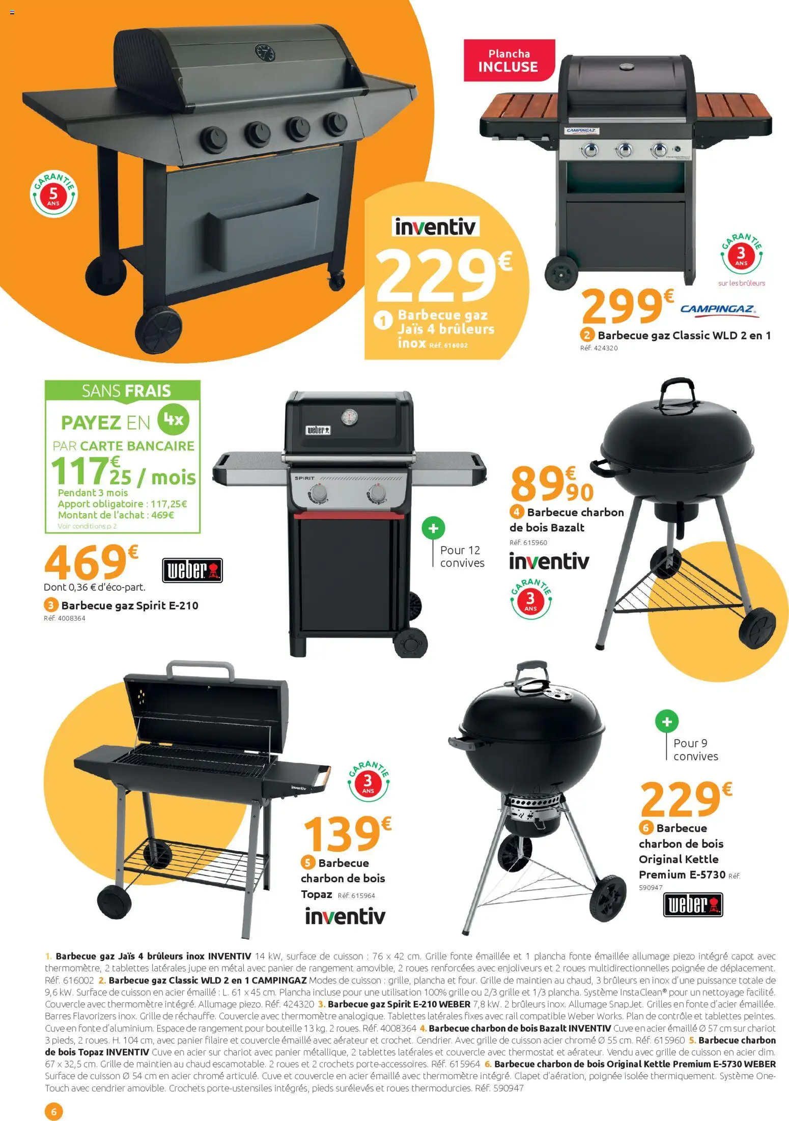 {H1} | Page: 6 | Produits: Charbon De Bois, Barbecue, Barbecue charbon, Enjoliveurs
