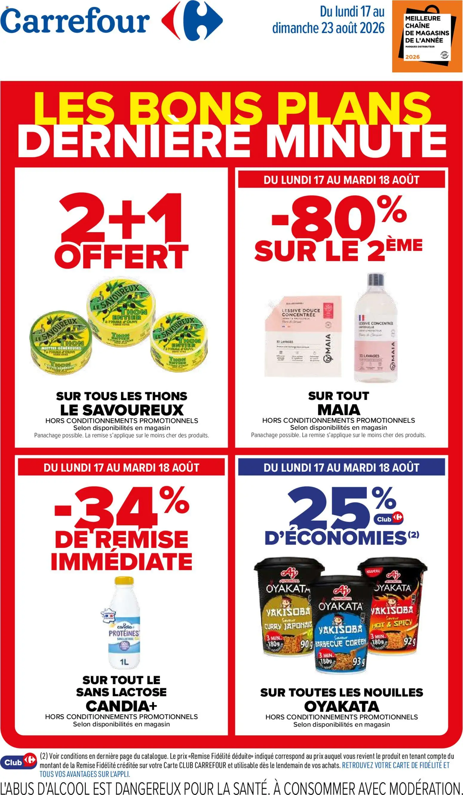 {H1} | Page: 1 | Produits: Boisson, Boisson lactee, Détergent, Thon