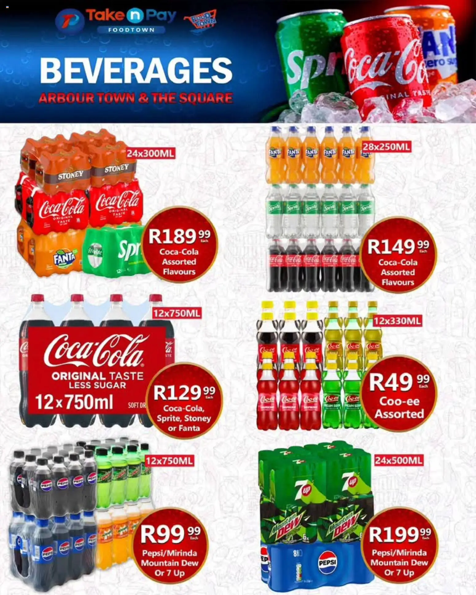 New Take n Pay catalogue – valid from 24/08/2026 | Page: 19 | Products: Beverages, Fanta, Stoney, Sugar