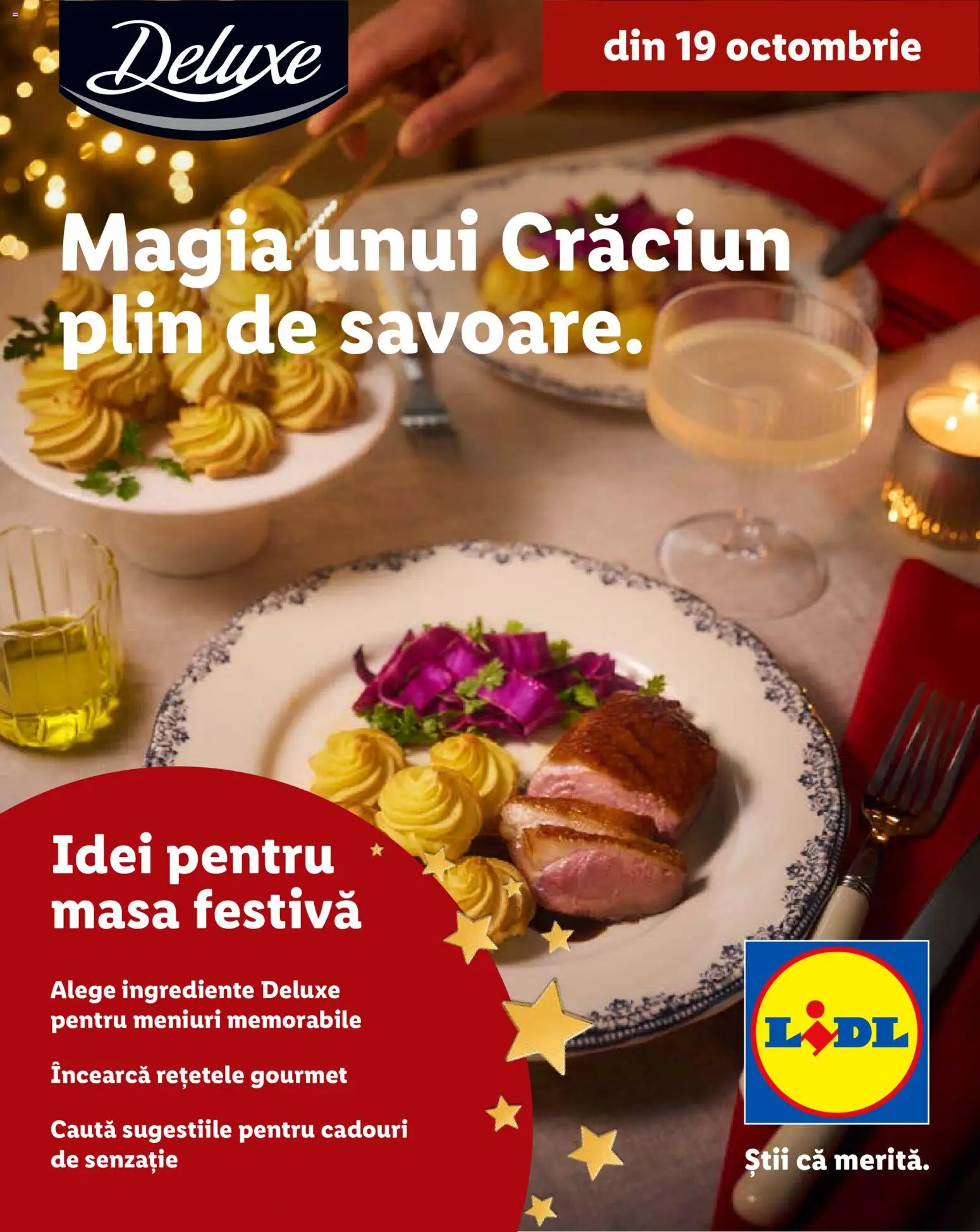 Noul catalog Lidl – valabil de la 19.10.2026 | Pagină: 1 | Produse: Masă, Deluxe