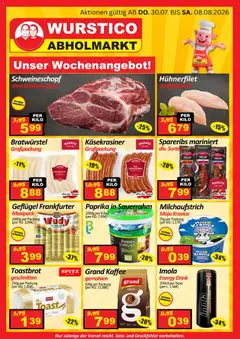 Wurstico Abholmarkt Flugblatt ab 30.07.2026 gültig