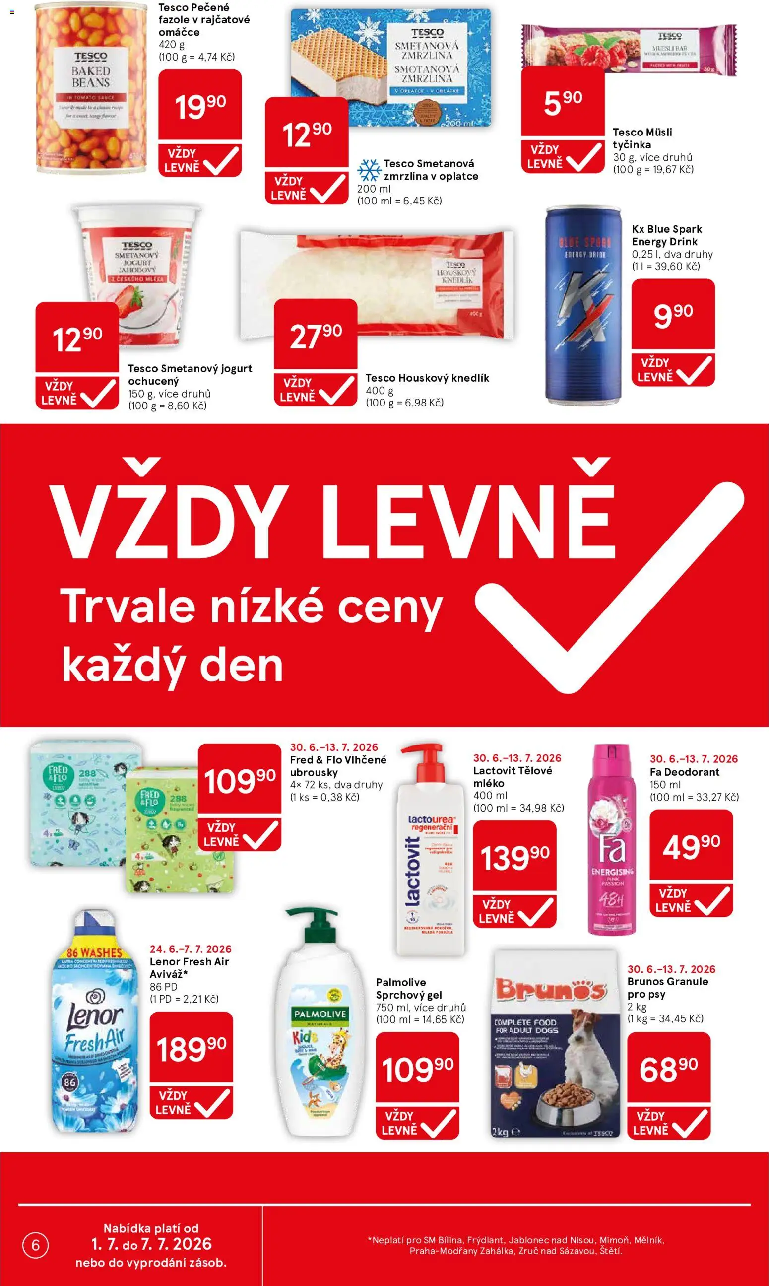 Tesco leták - Supermarket od 01.07.2026 | Strana: 6