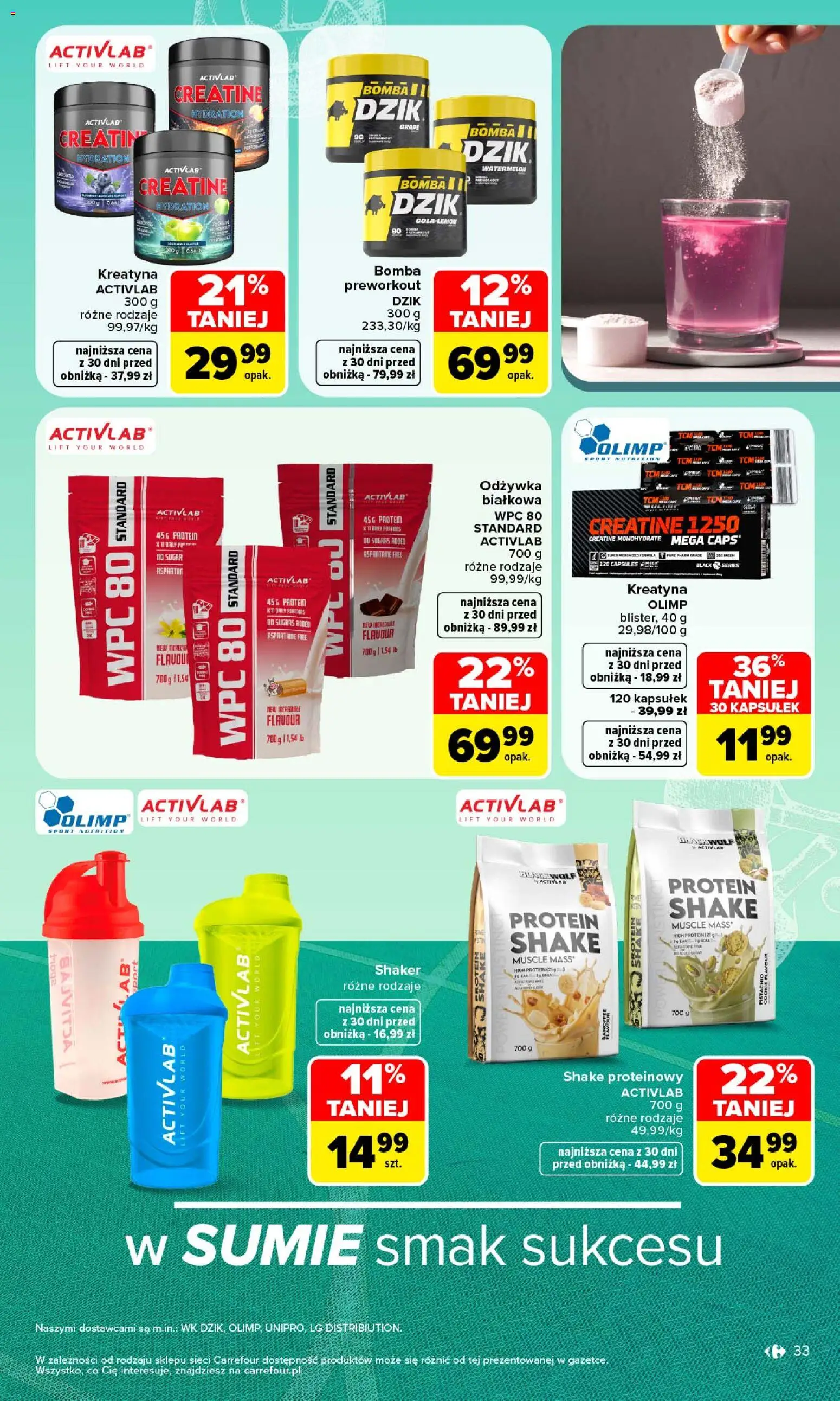 Carrefour gazetka - Siebie znasz najlepiej od 07.09.2026 | Strona: 33 | Produkty: High Protein, Odżywka