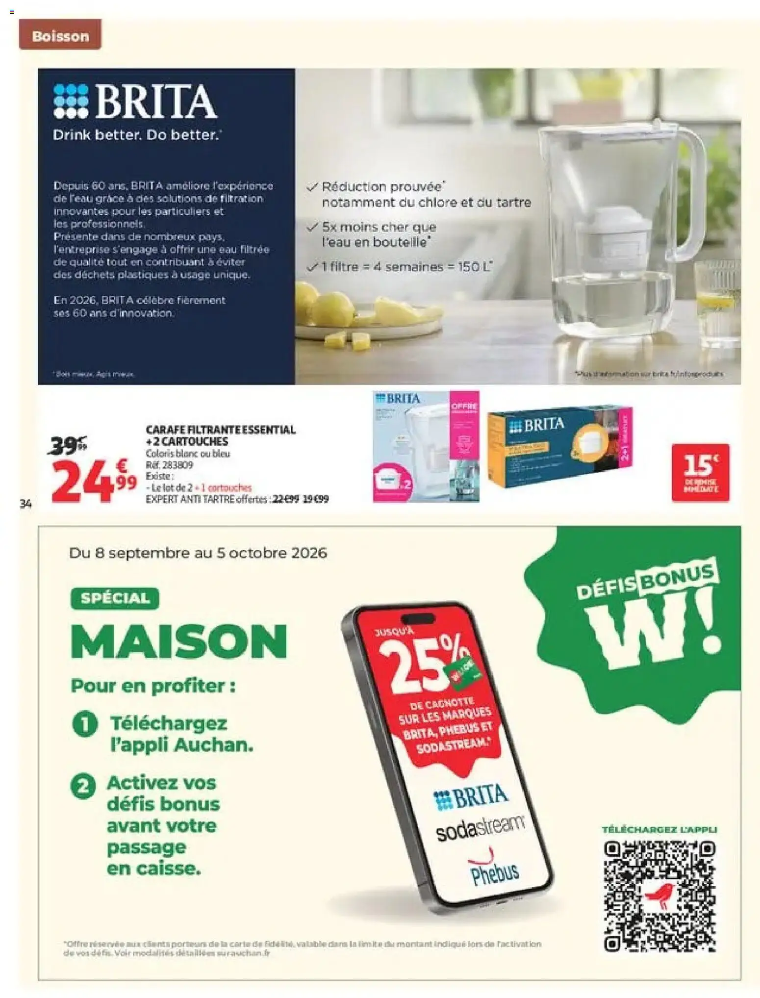{H1} | Page: 34 | Produits: Boisson, Carafe filtrante, Carafe, Sodastream