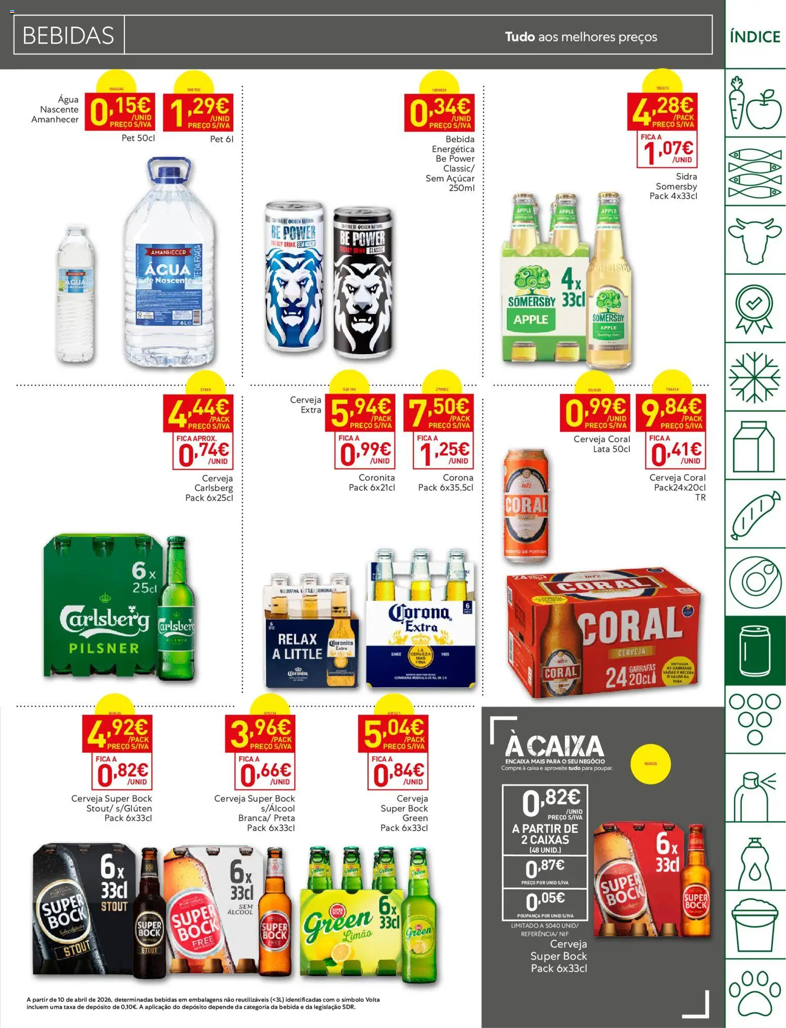 Recheio folheto Madeira │ válido de 15/09/2026 | Página: 25 | Produtos: Agua, Super bock, Caixa, Cerveja