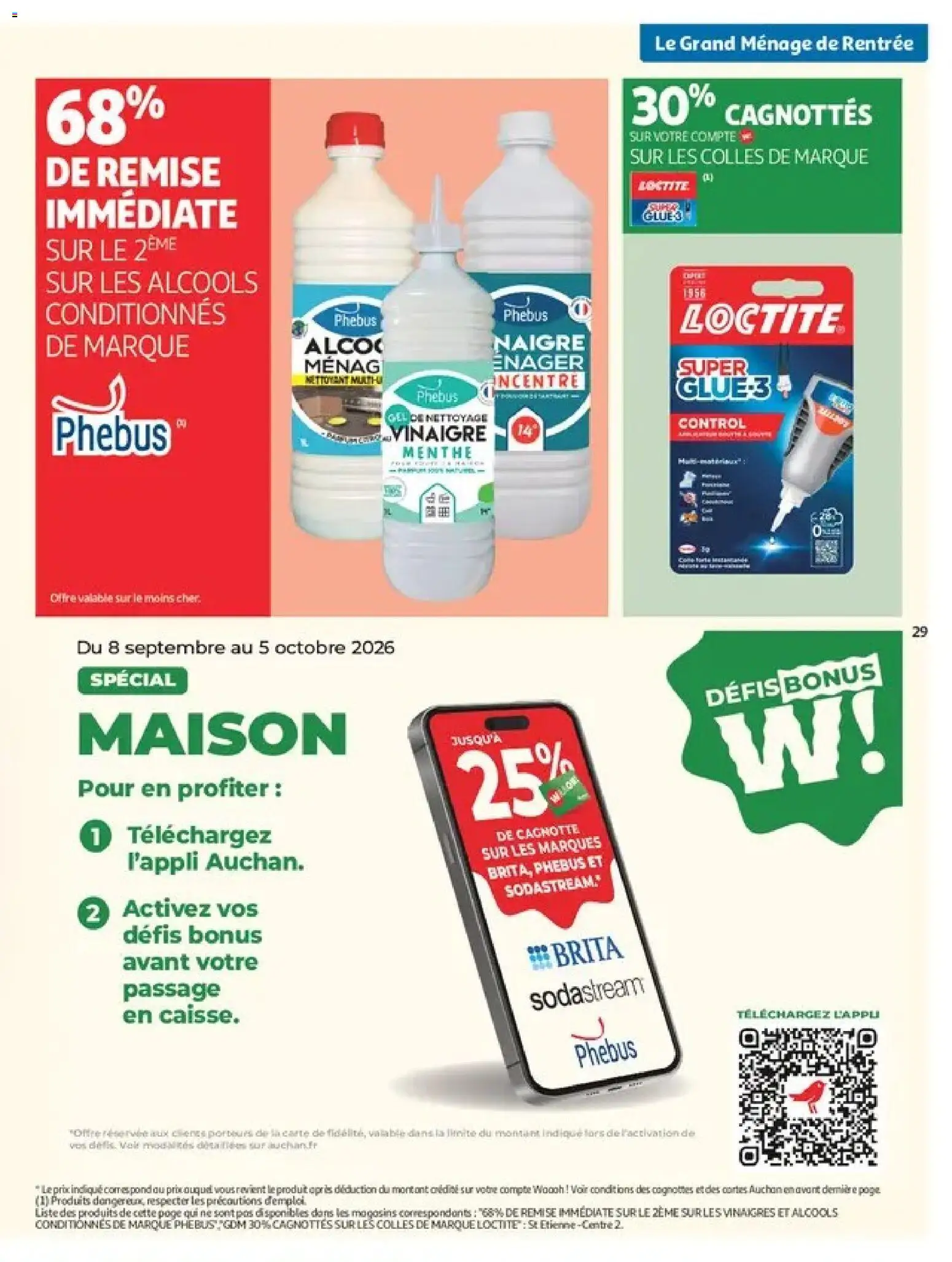 {H1} | Page: 29 | Produits: Menthe, Alcool ménager, Sodastream, Bouteille