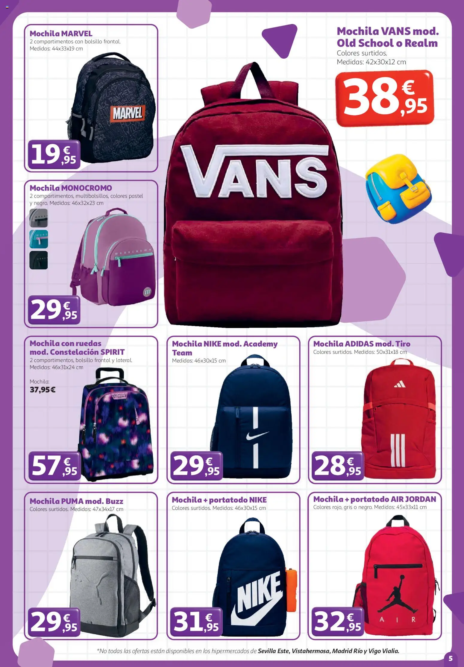 Alcampo - HG Unico │ válido desde el 13/08/2026 | Página: 5 | Productos: Mochila