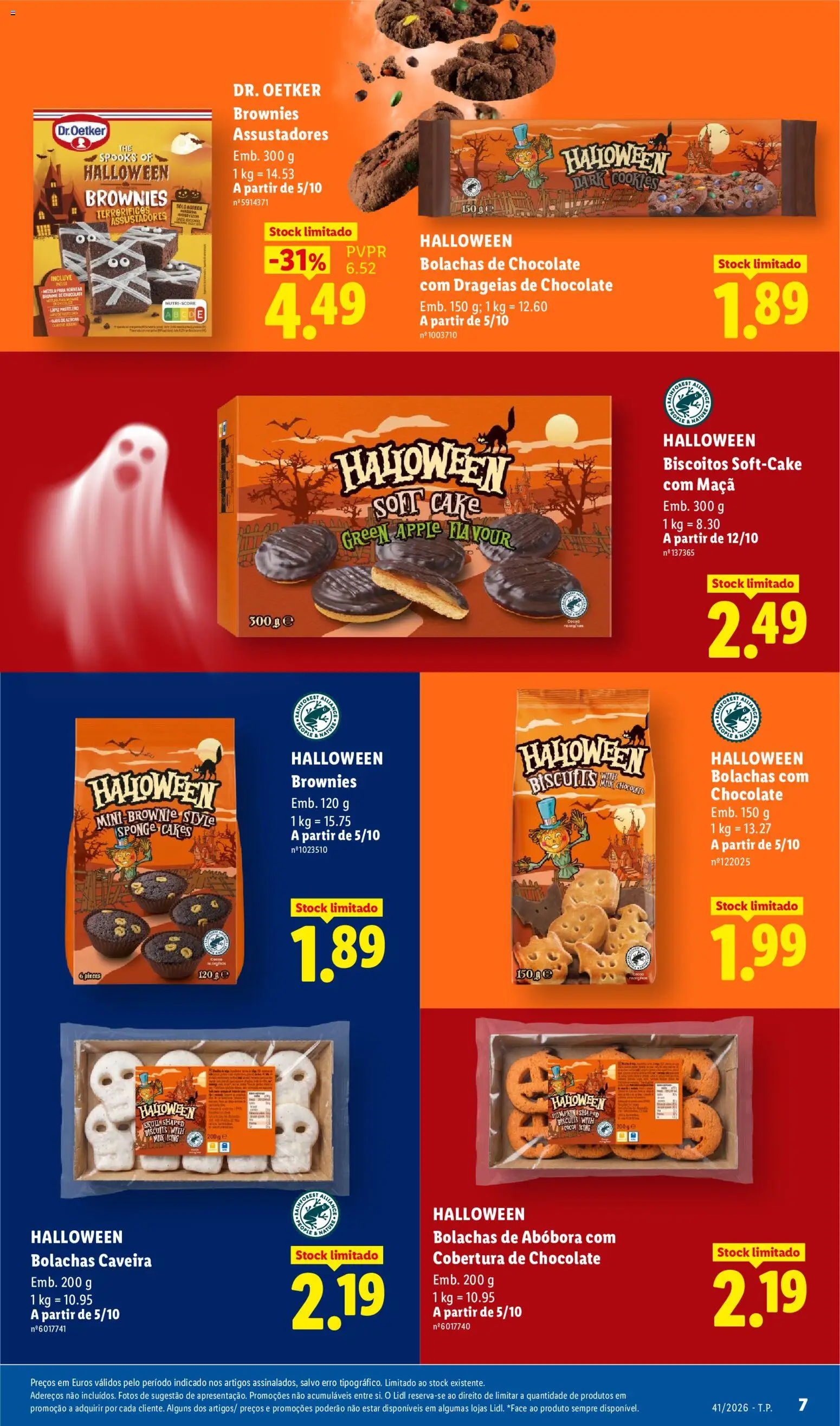 Lidl Folheto Especial │ válido de 05/10/2026 | Página: 7 | Produtos: Bolachas de chocolate, Brownies, Maça, Biscoitos