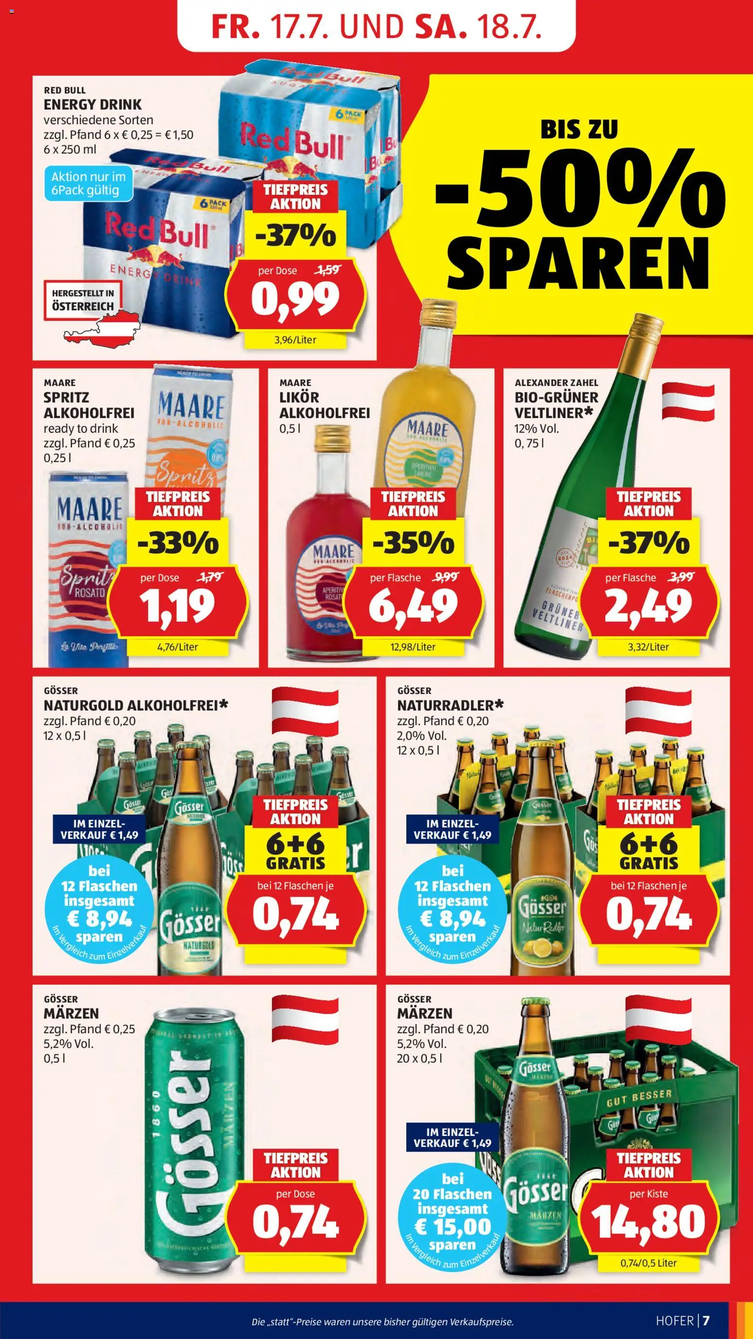 Hofer Flugblatt gültig ab 17.07.2026 | Seite: 11 | Produkte: Radler